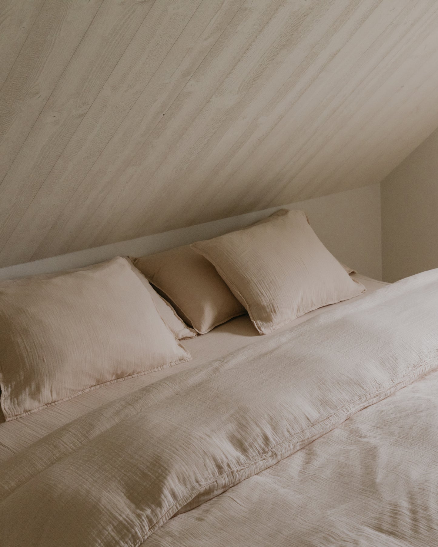 Muslin Fitted Sheet Double