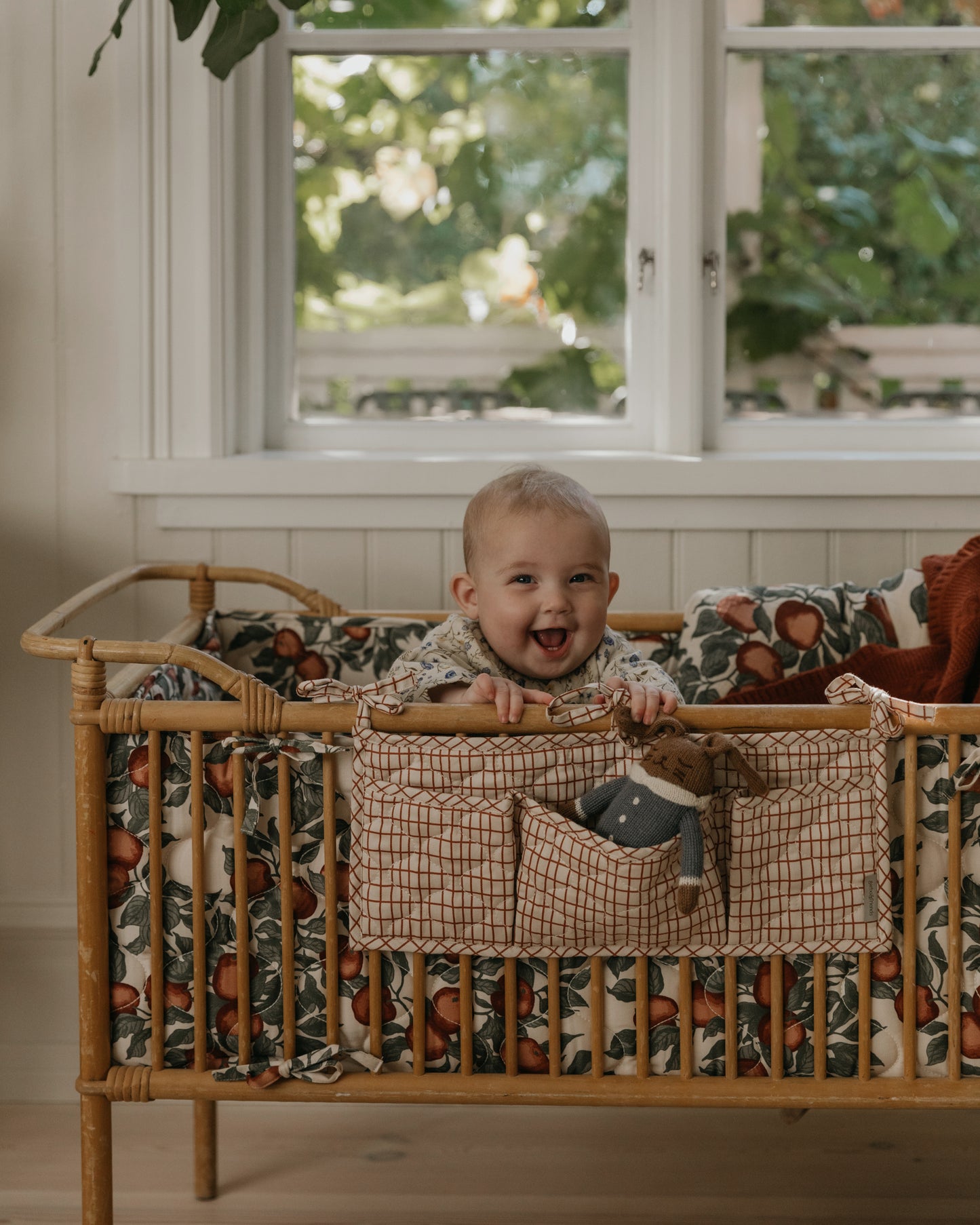Satin Quilted Crib Bumper