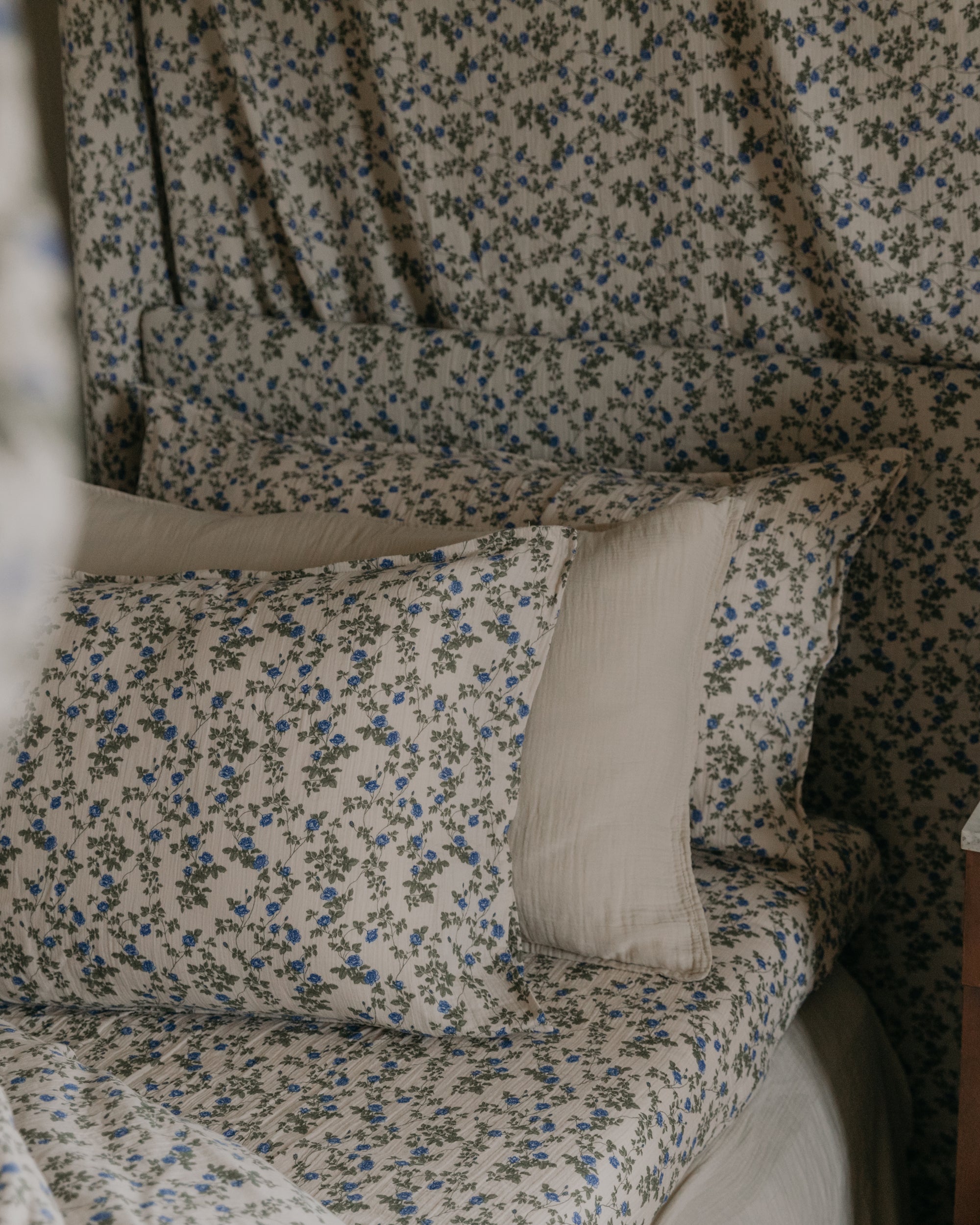 Muslin Dra-På-Lakan Dubbel