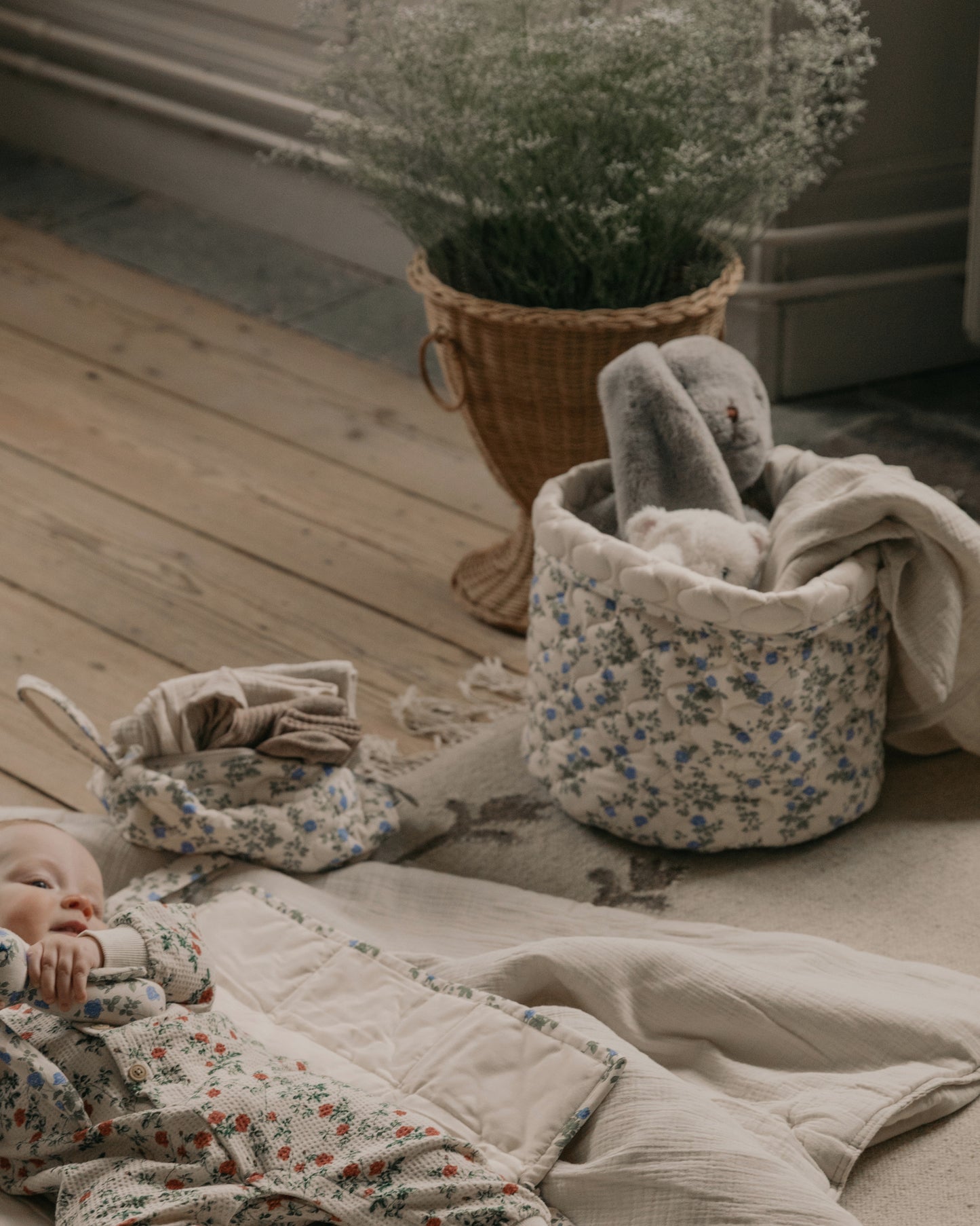 Satin Quilted Basket