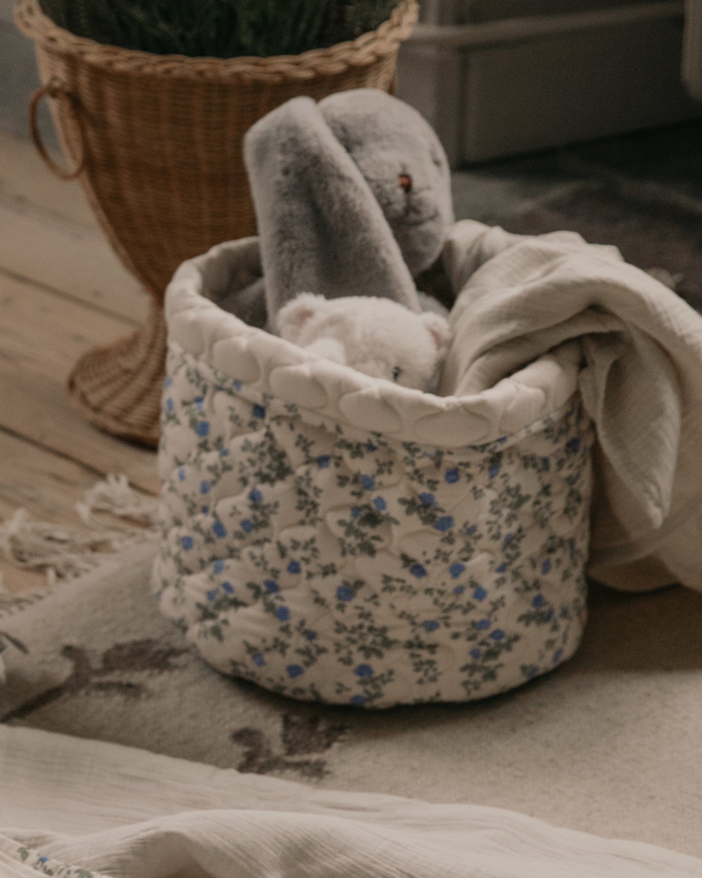 Satin Quilted Basket