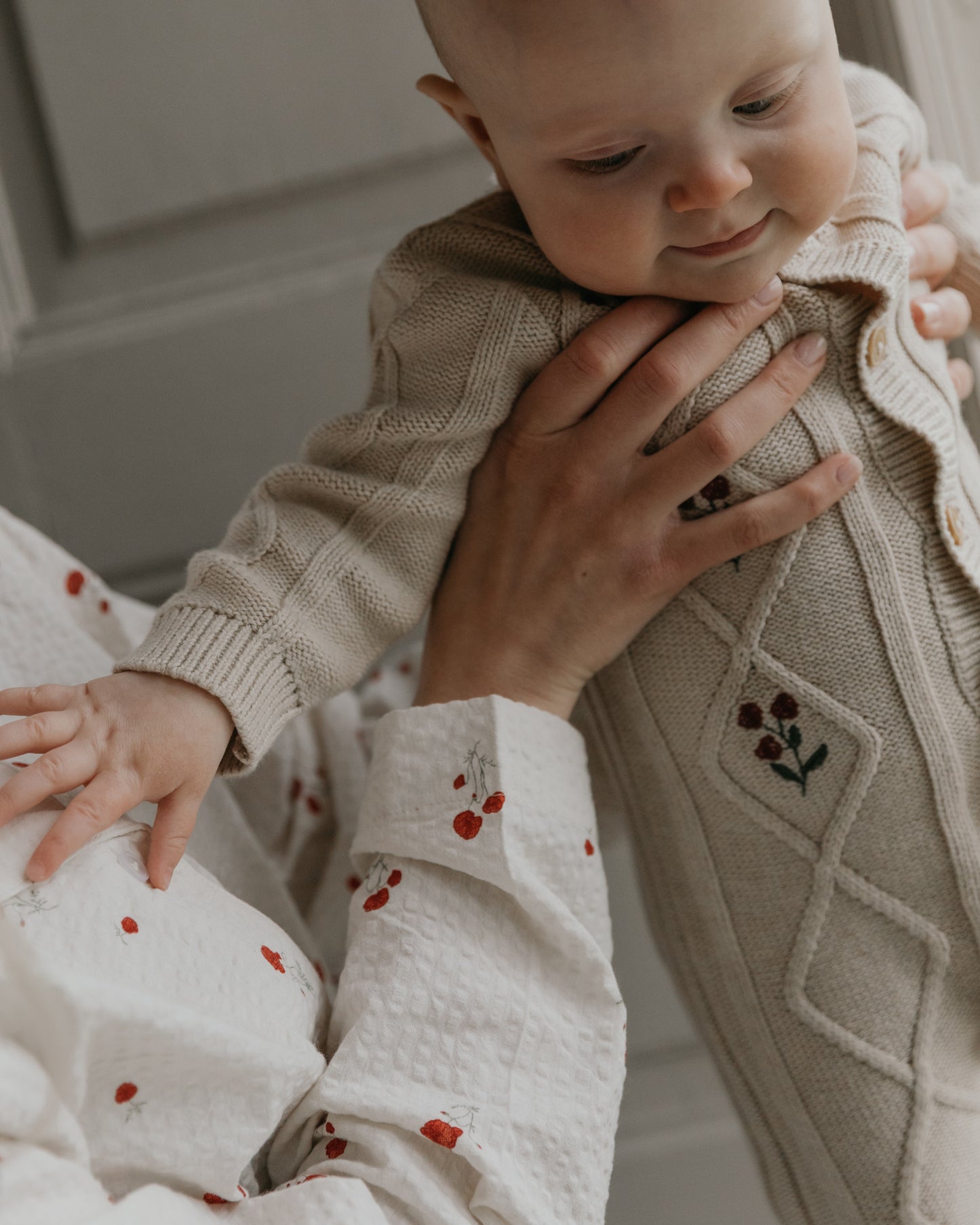 Embroidery Knitted Onesie