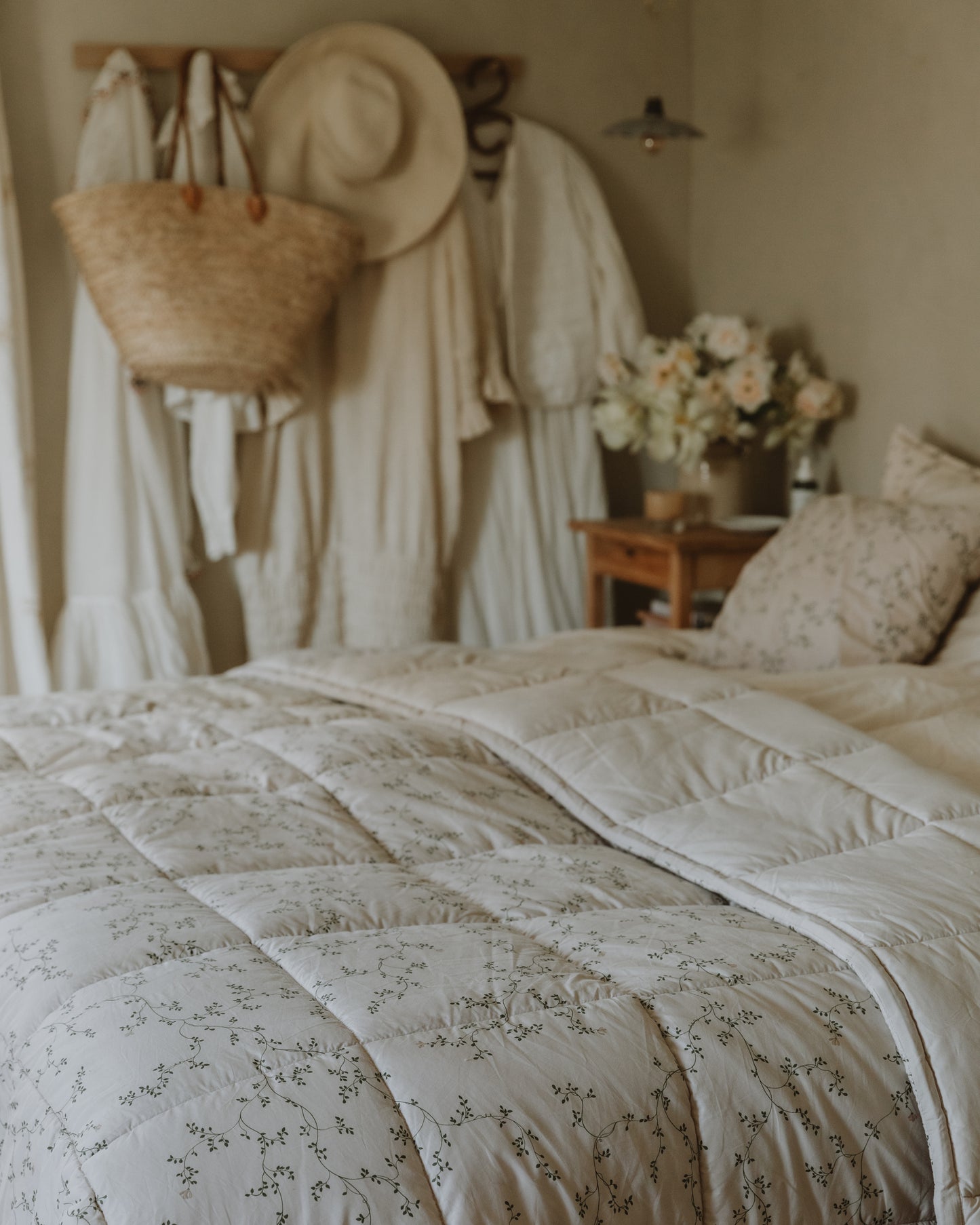 Percale Quilted Bed Cover Double
