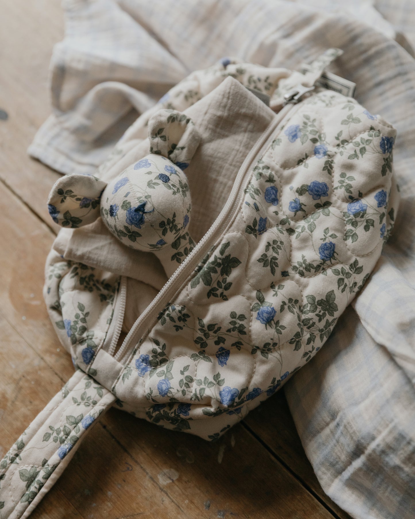 Satin Quilted Toiletry Bag Small