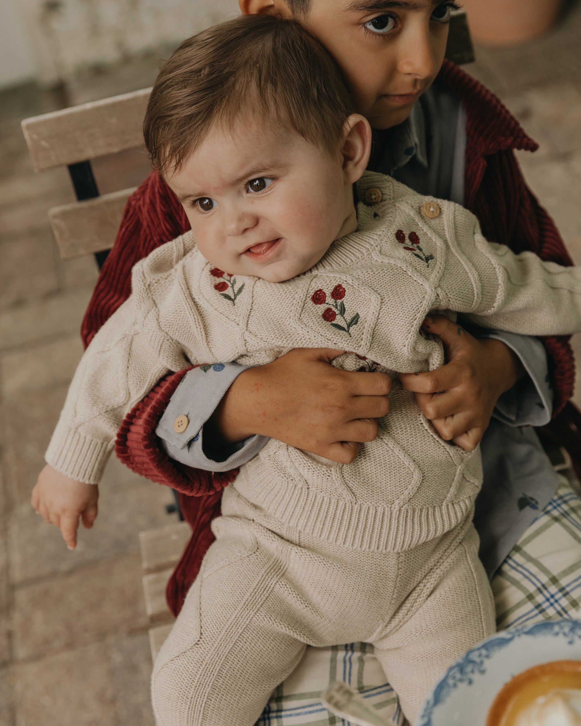 Embroidery Knitted Trousers Baby