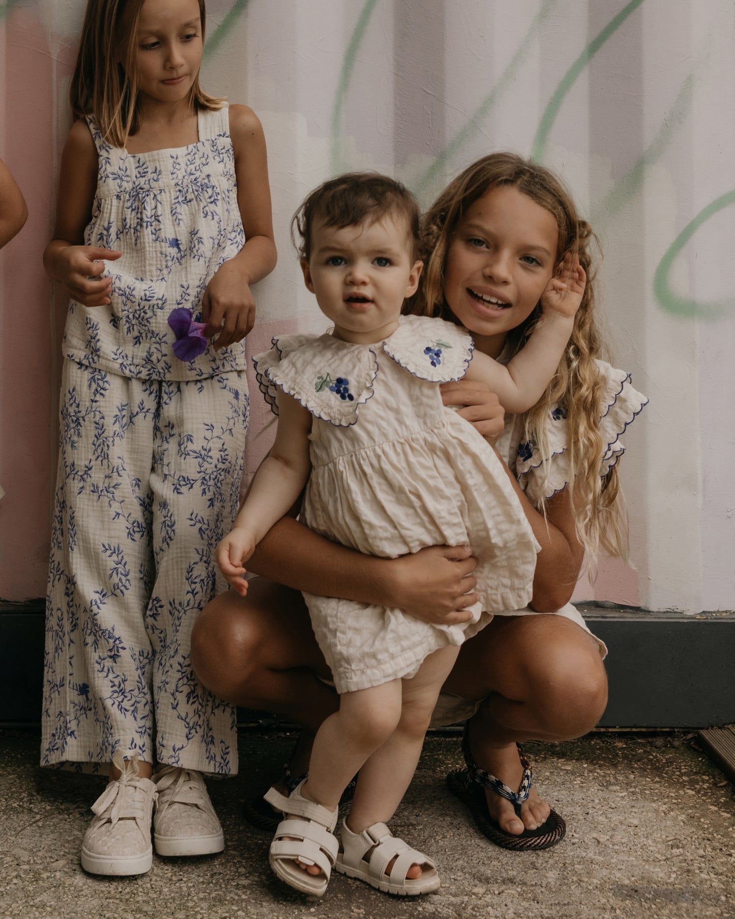 Seersucker Collar Romper Dress