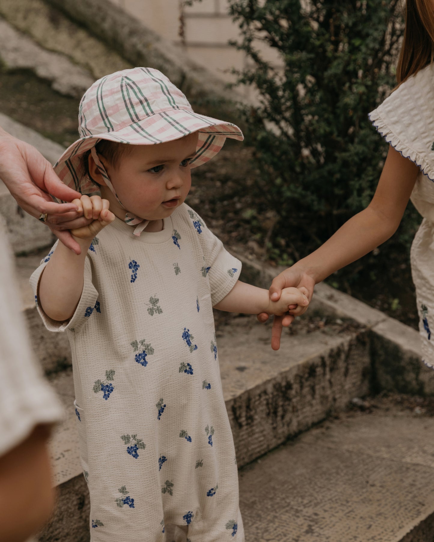 Seersucker Sun Hat