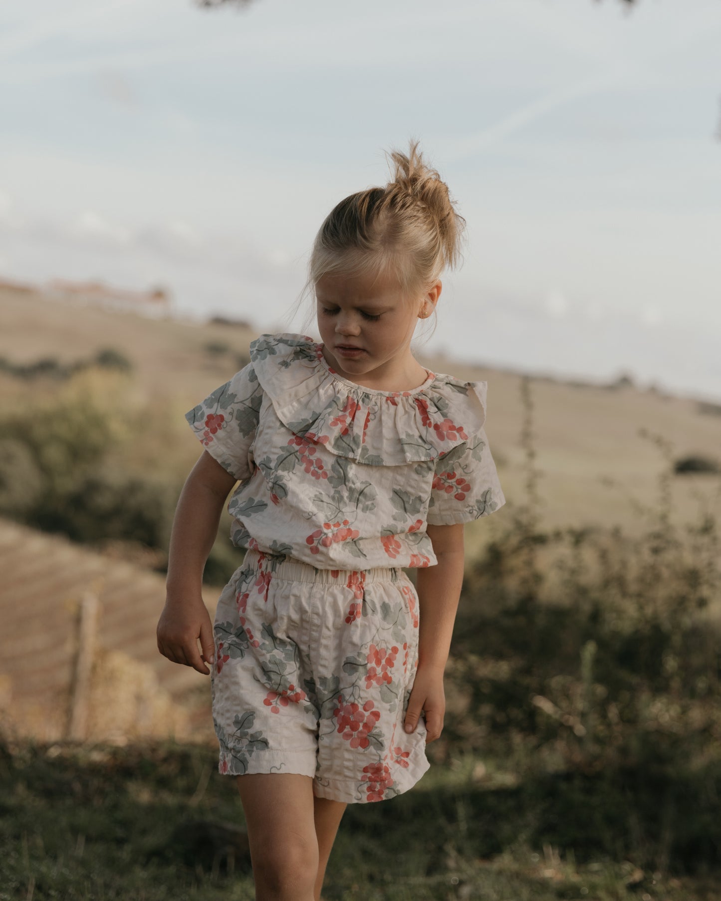 Seersucker Collar Blouse