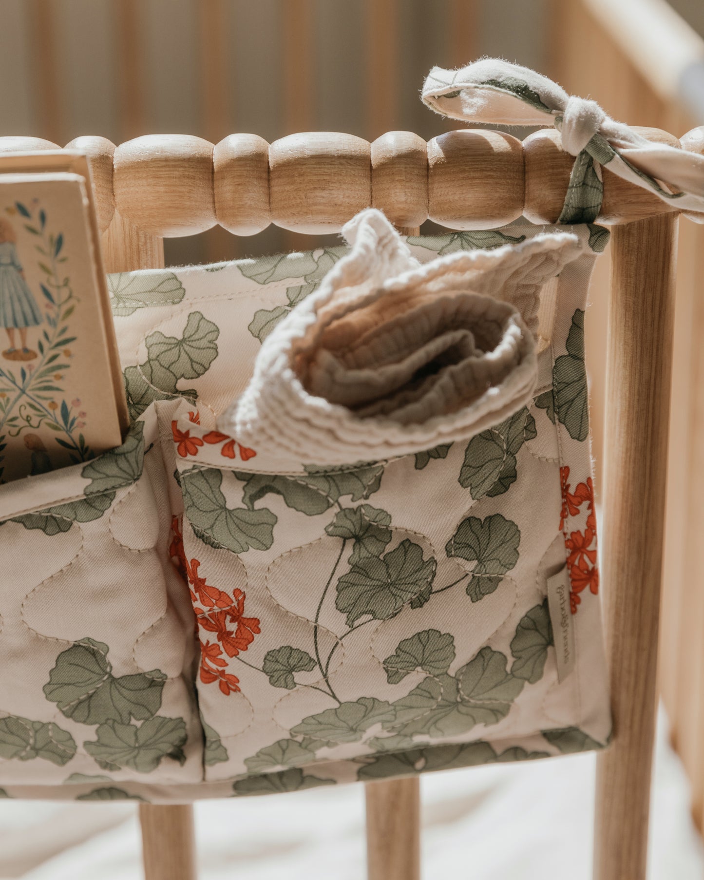 Satin Quilted Bed Pocket