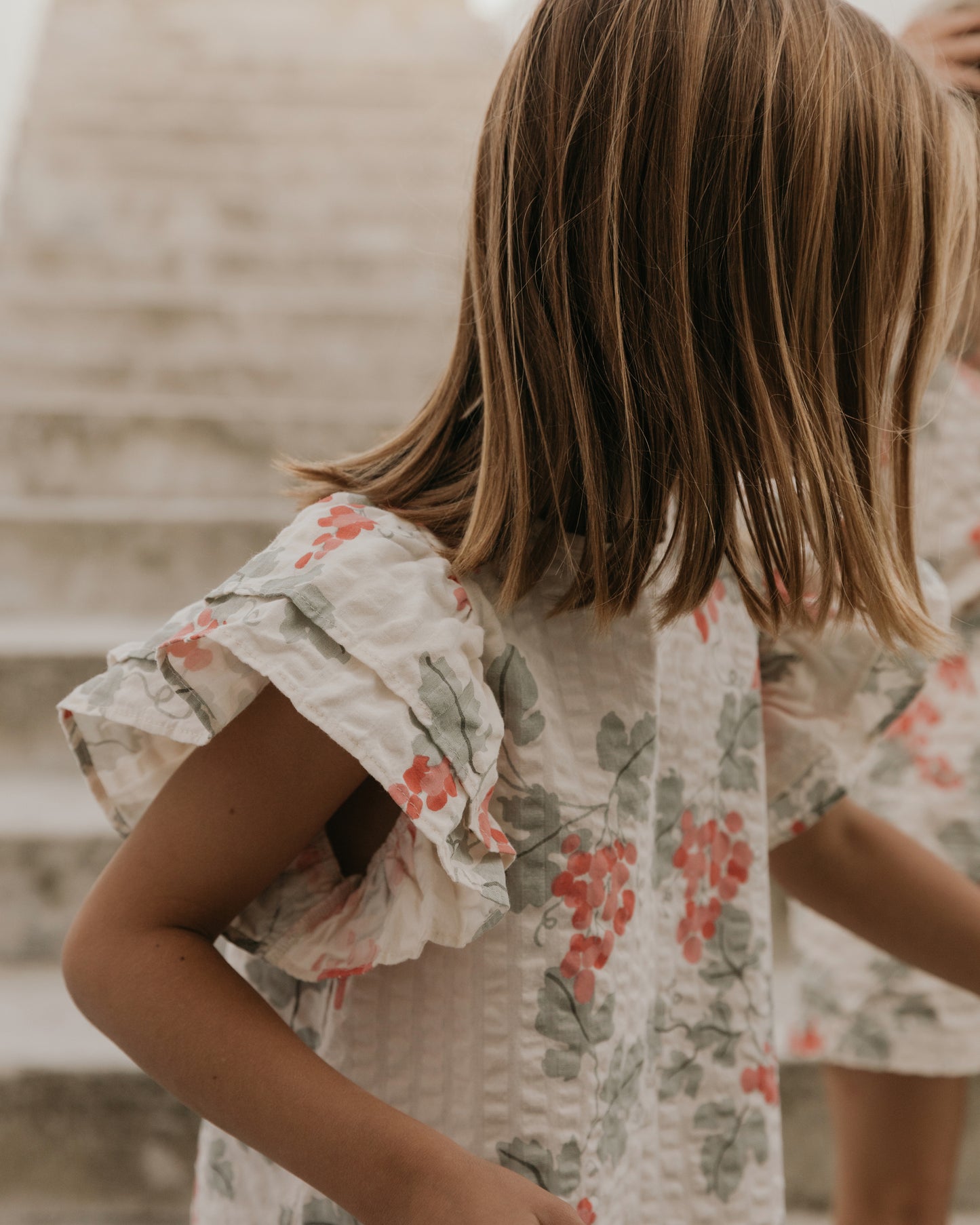 Seersucker Frill Dress