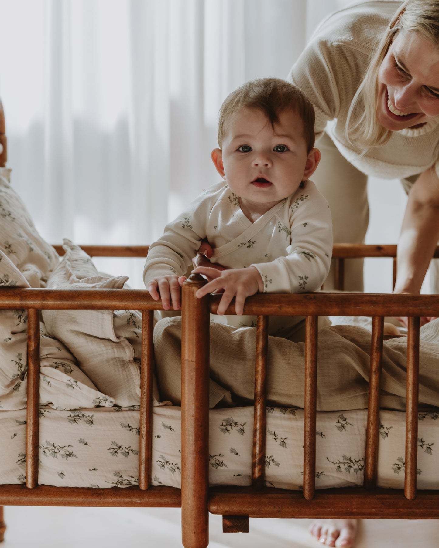 Muslin Fitted Sheet Junior