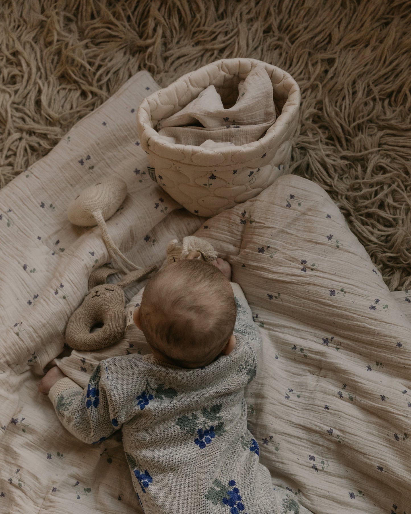 Satin Quilted Basket