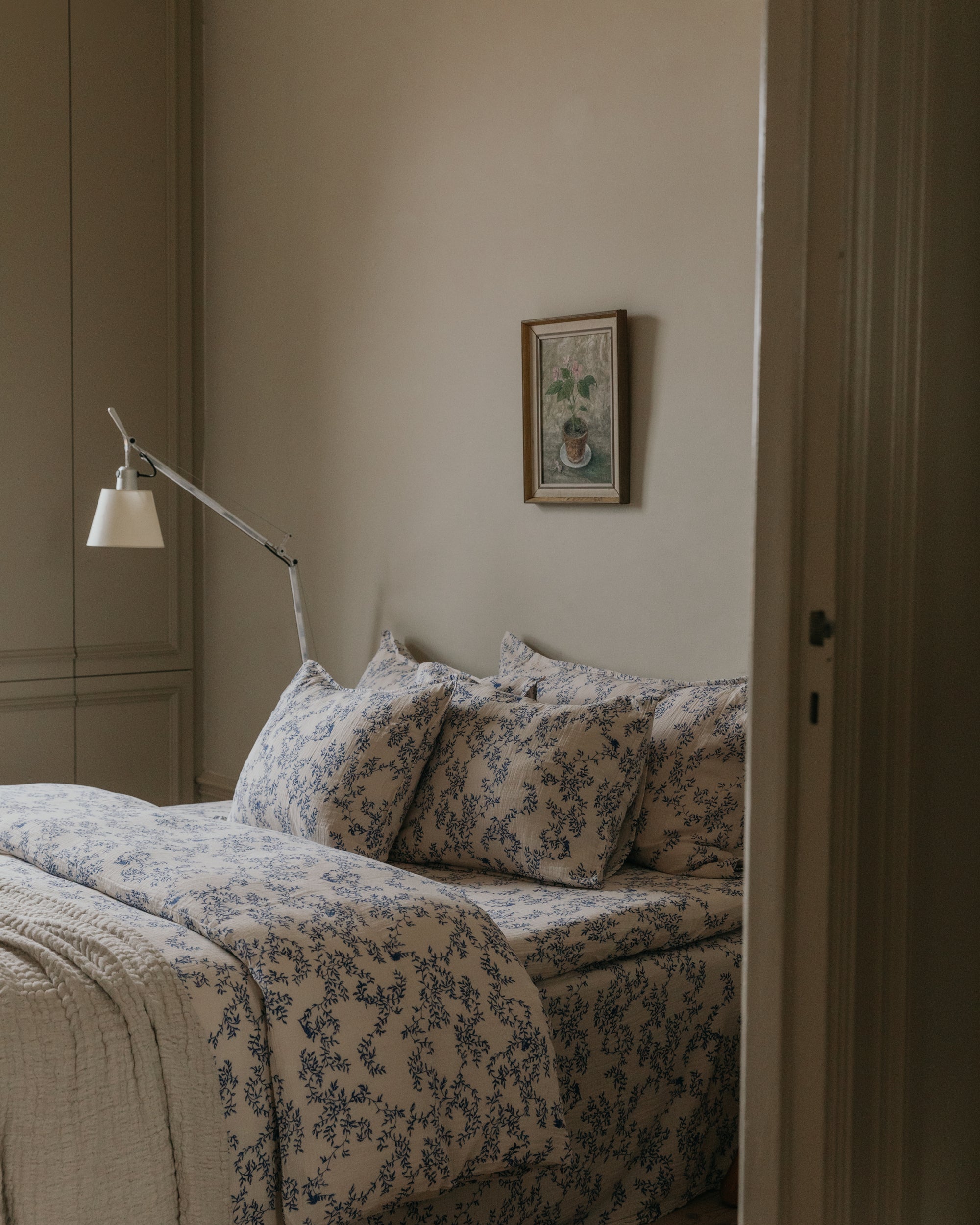 Muslin Fitted Sheet Double