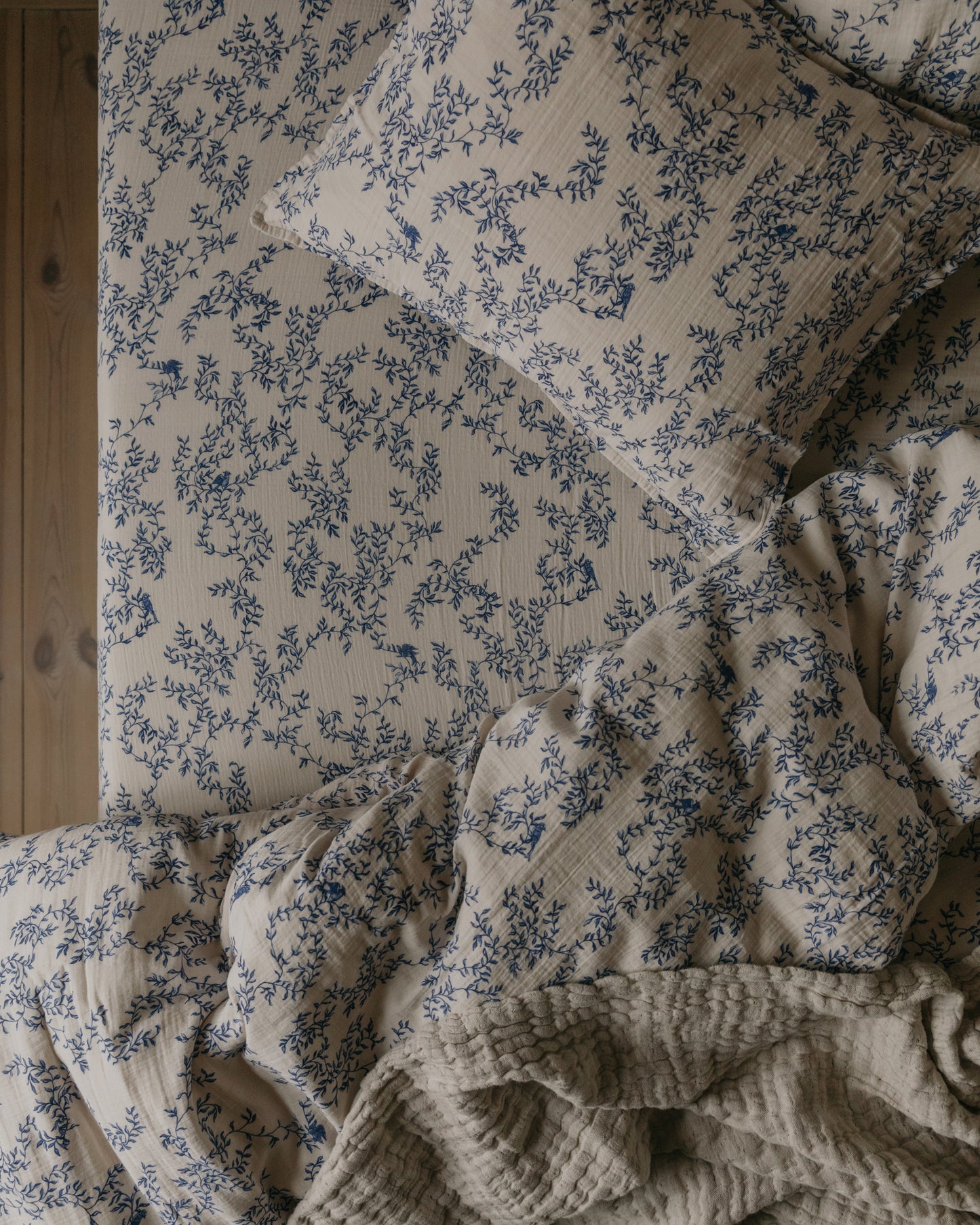 Muslin Fitted Sheet Single