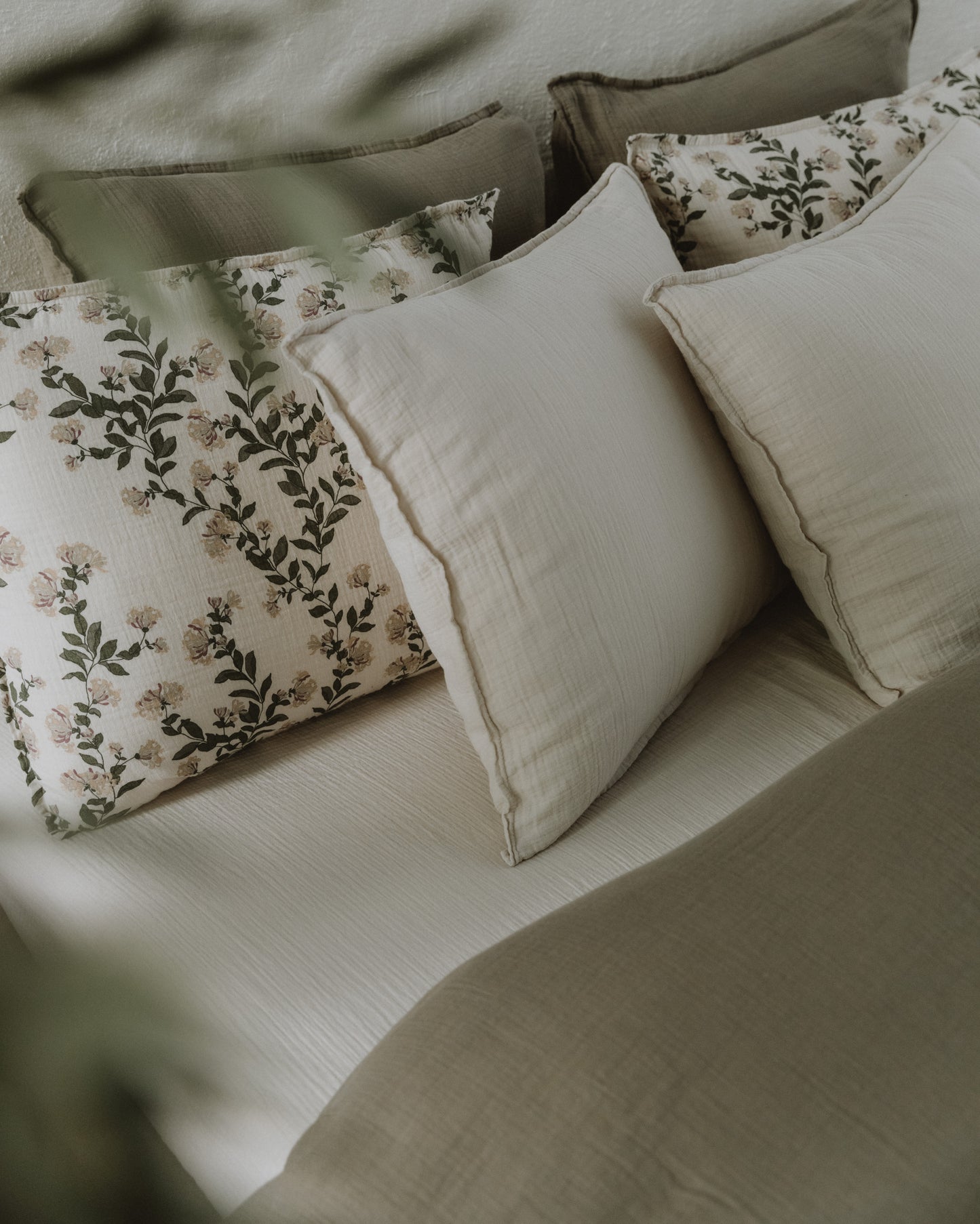 Muslin Fitted Sheet Double