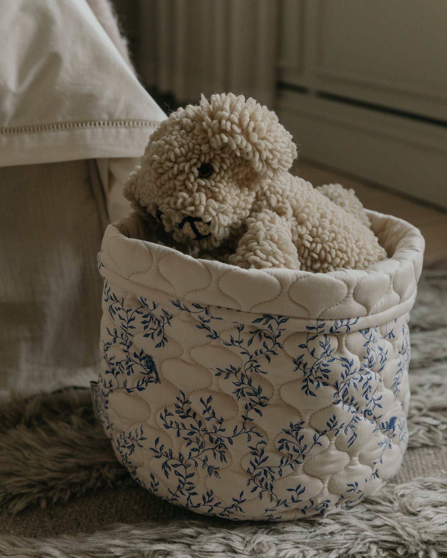 Satin Quilted Basket