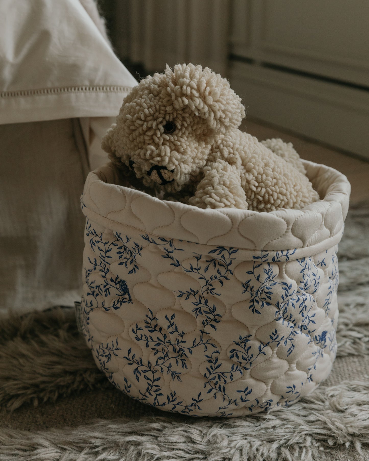 Satin Quilted Basket