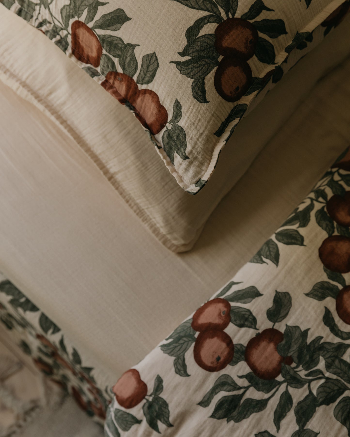 Muslin Fitted Sheet Single