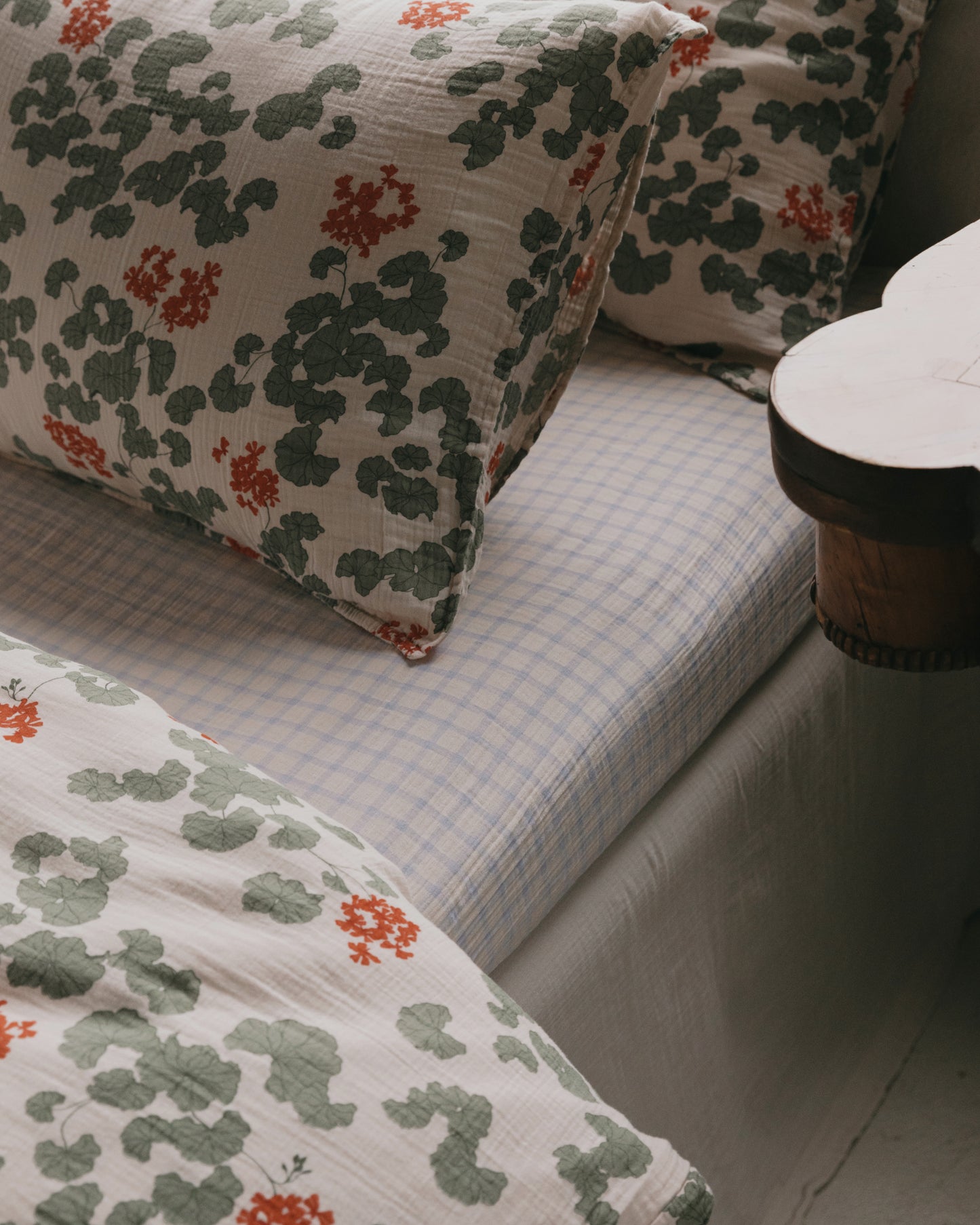 Muslin Fitted Sheet Double