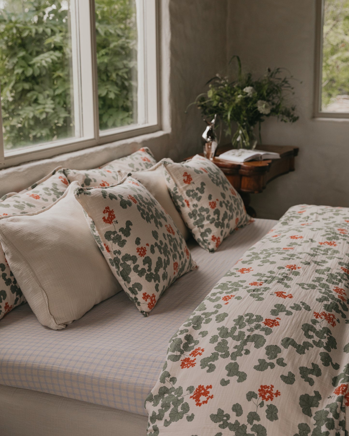 Muslin Fitted Sheet Double