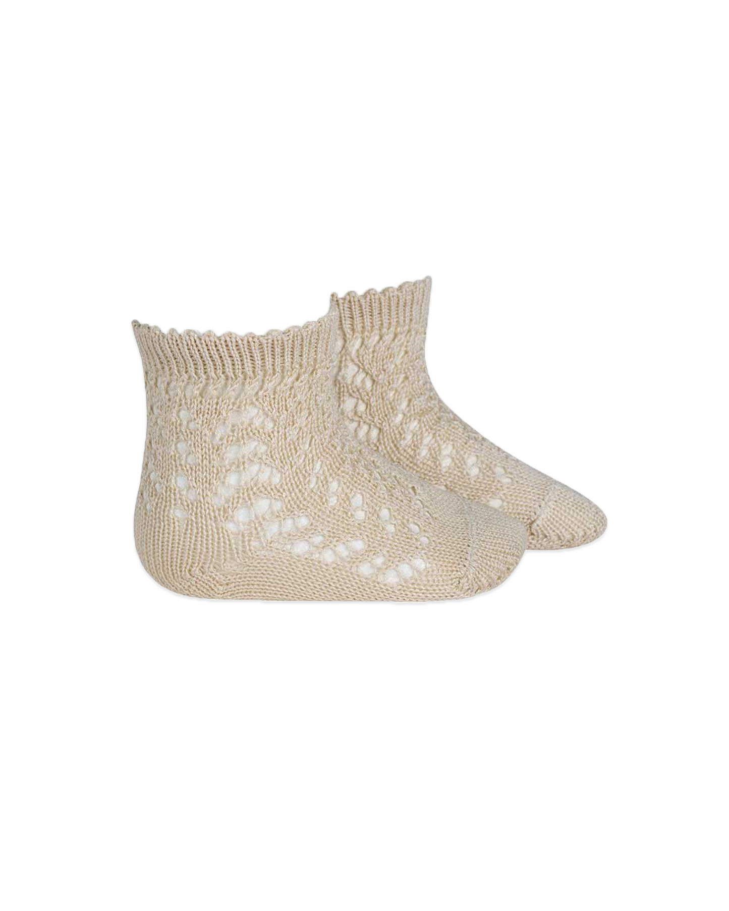 Perle Cotton Openwork Socks