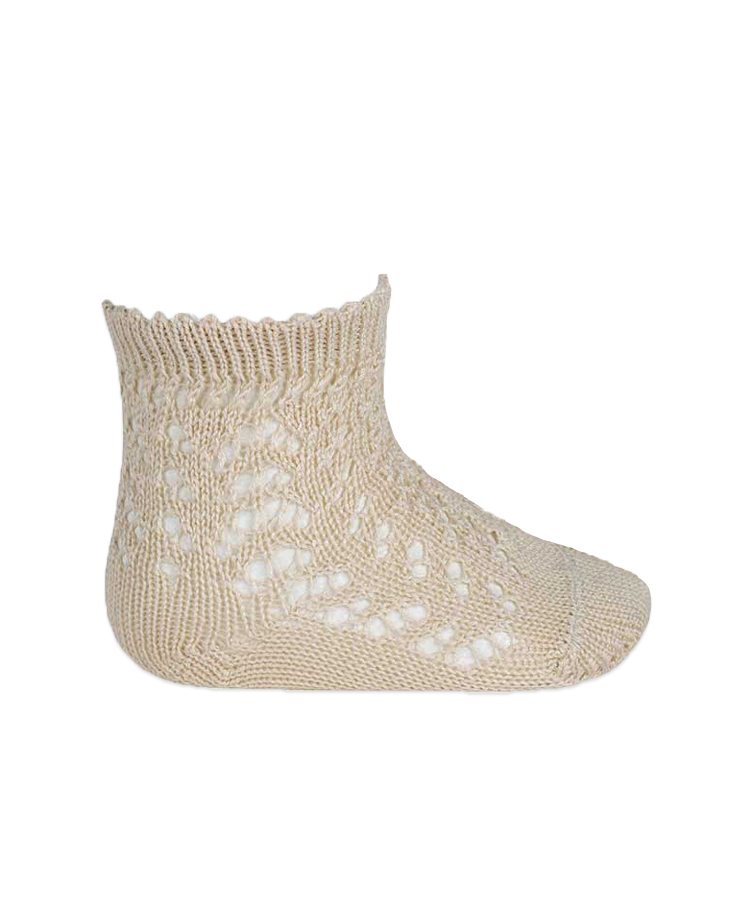 Perle Cotton Openwork Socks