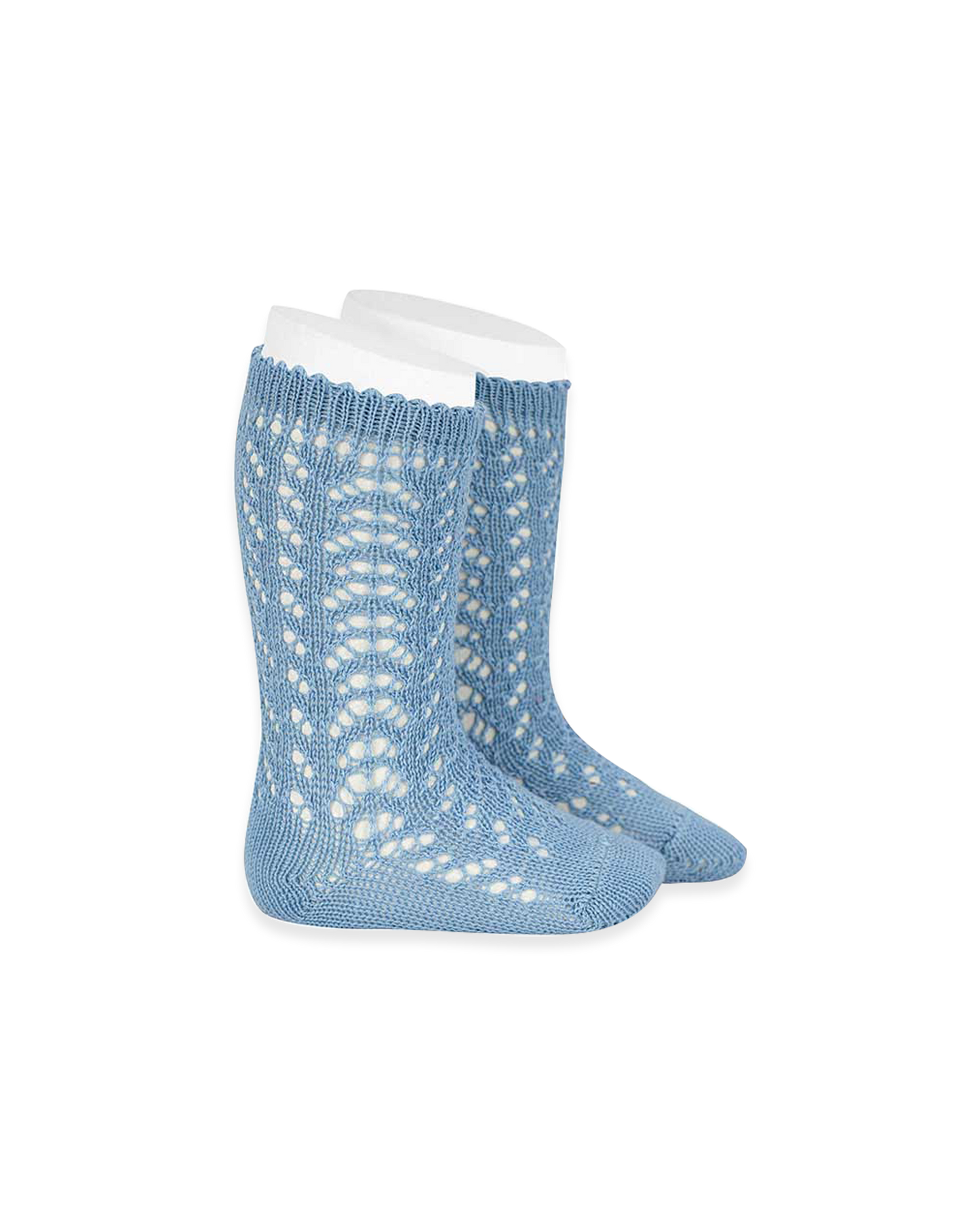 Perle Cotton Openwork Knee-High Socks Kids