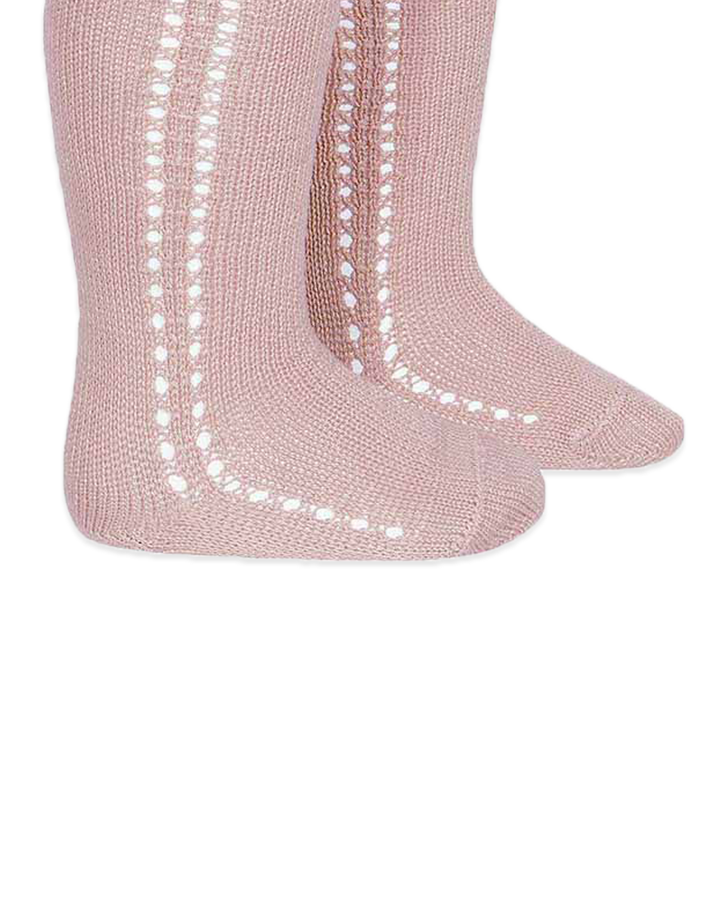 Perle Knee-High Socks With Side Openwork Baby