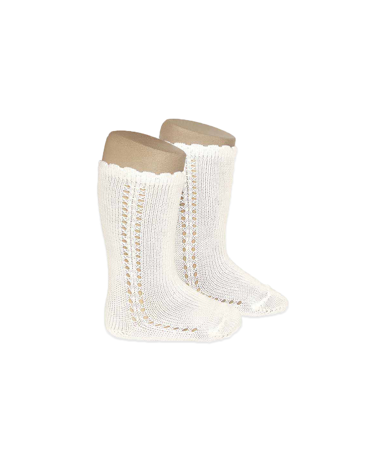 Perle Knee-High Socks With Side Openwork Baby