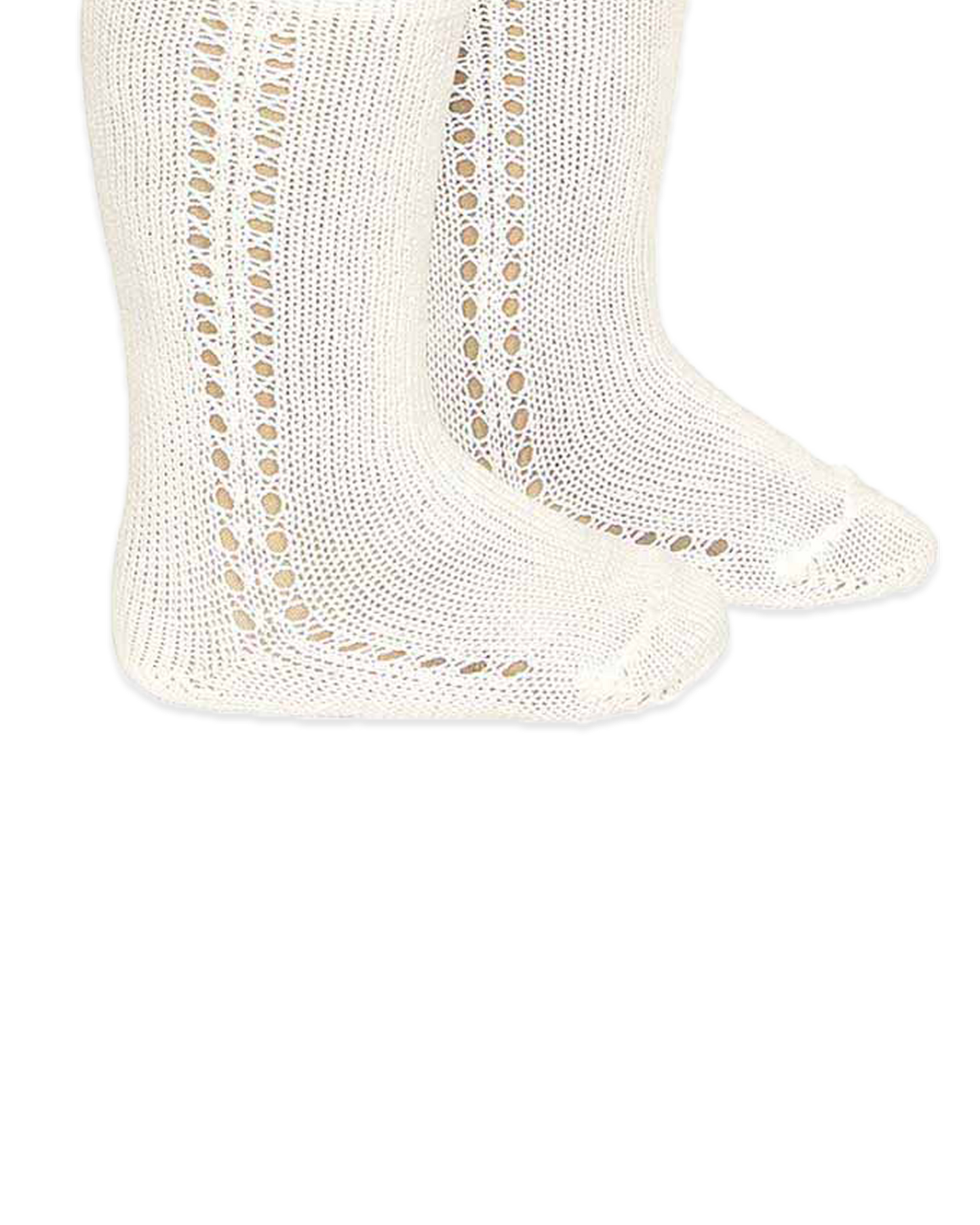 Perle Knee-High Socks With Side Openwork Baby