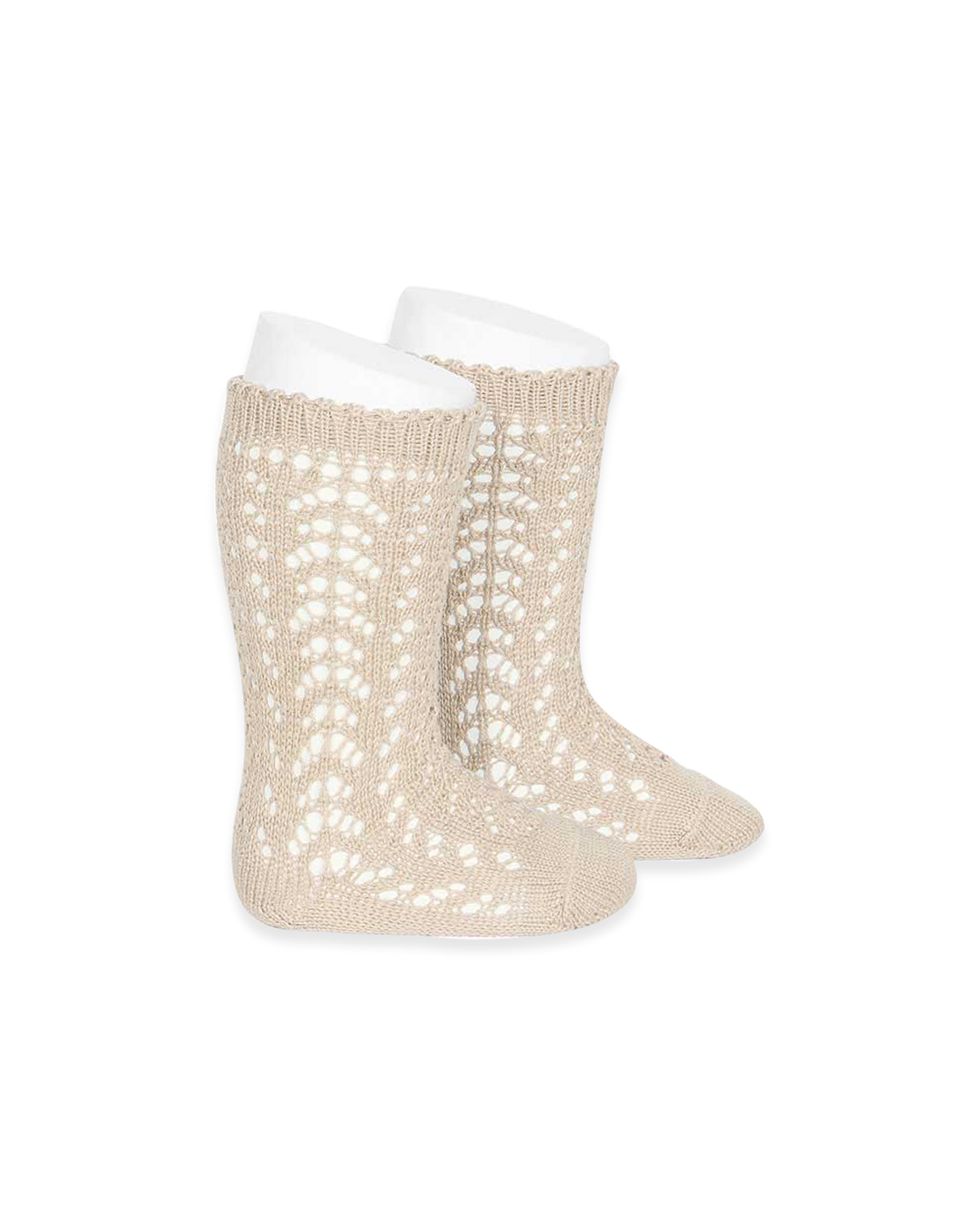 Perle Cotton Openwork Knee-High Socks Kids