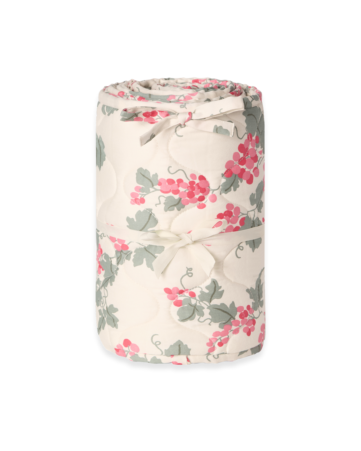 Satin Quilted Crib Bumper