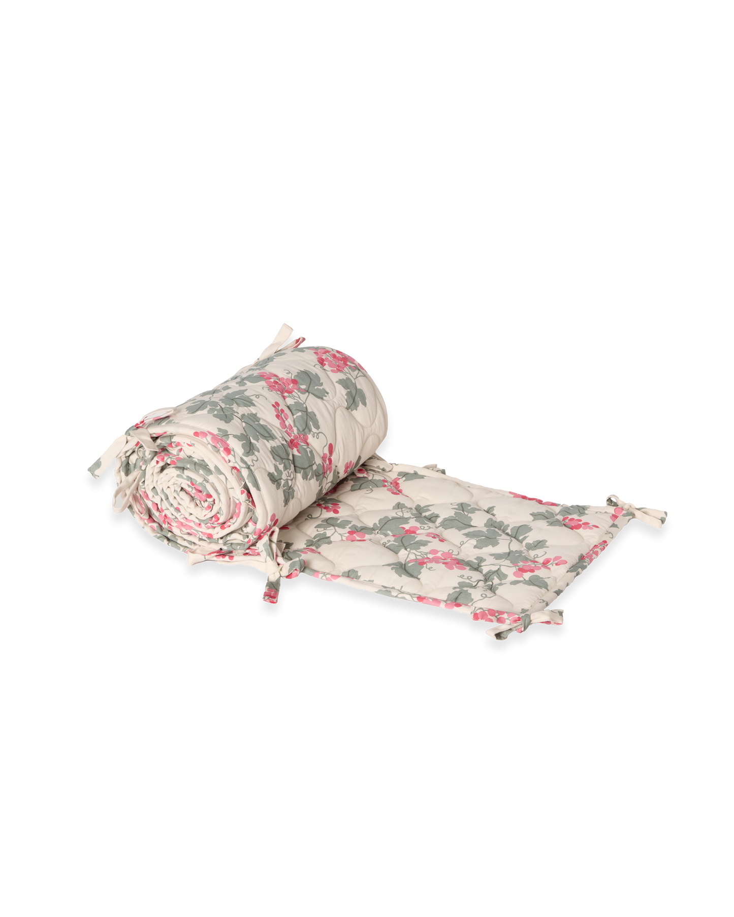 Satin Quilted Crib Bumper