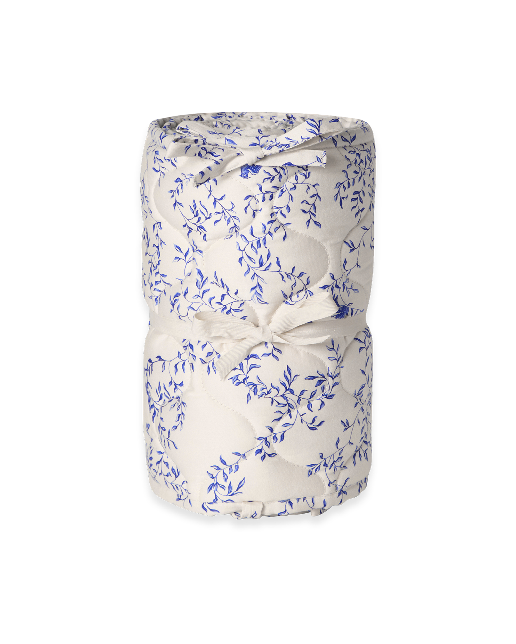 Satin Quiltat Spjälsängsskydd