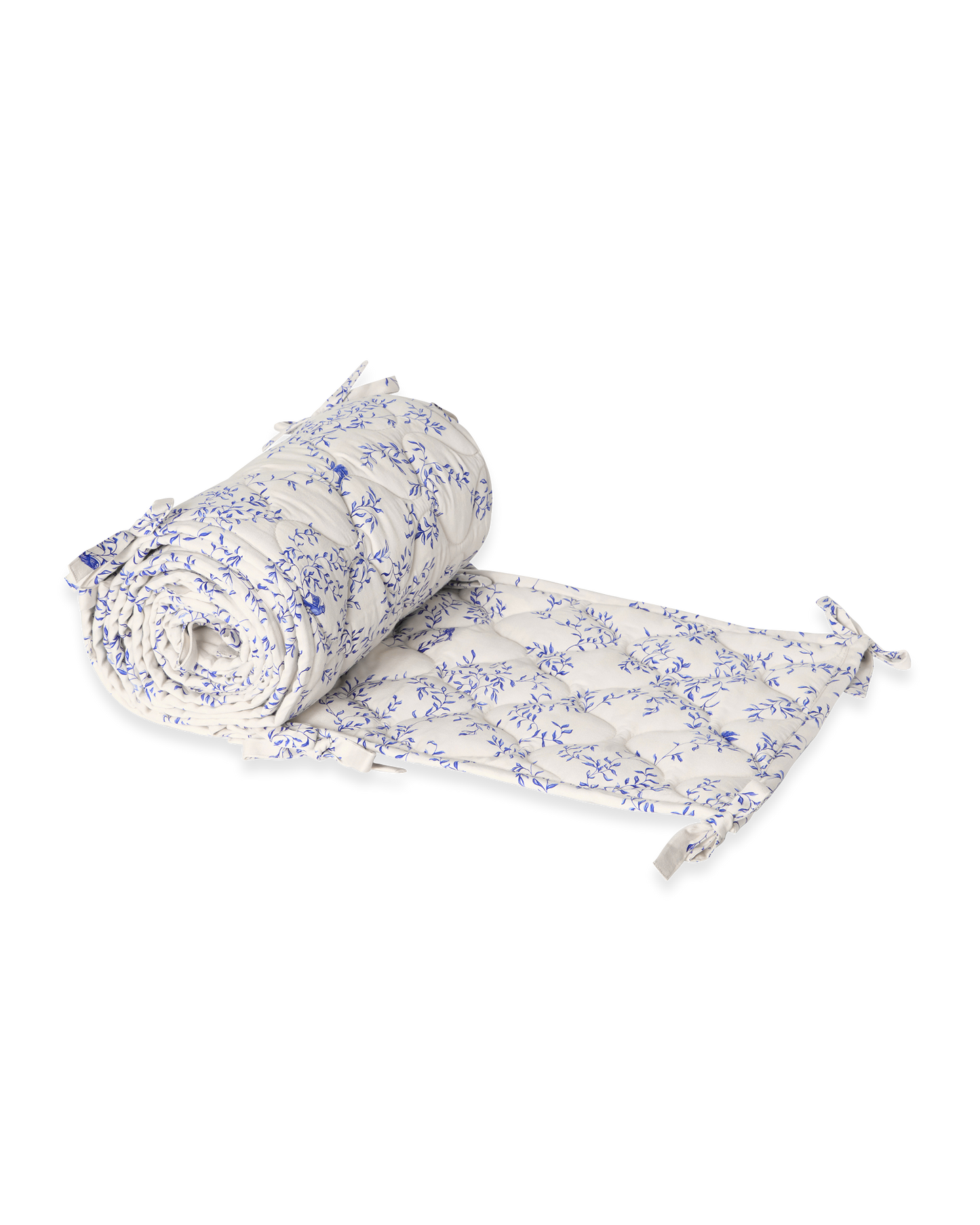 Satin Quilted Crib Bumper