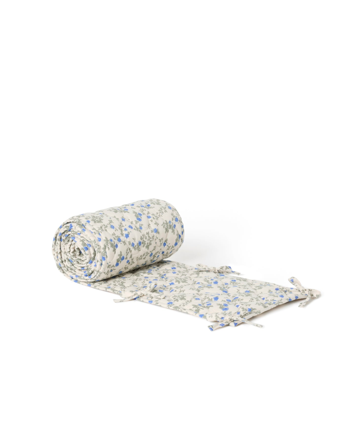 Satin Quiltat Spjälsängsskydd