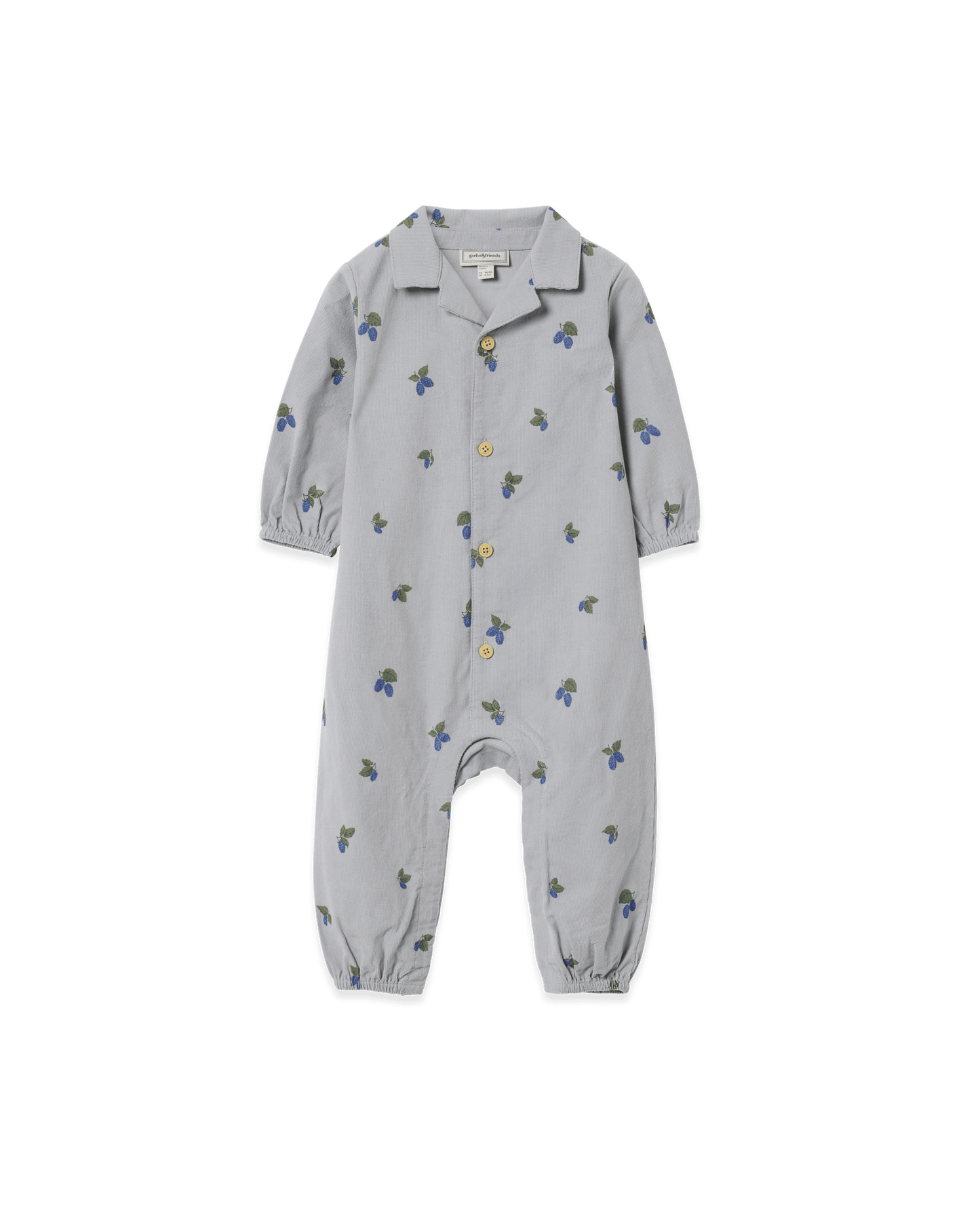 Micro Corduroy Shirt Onesie