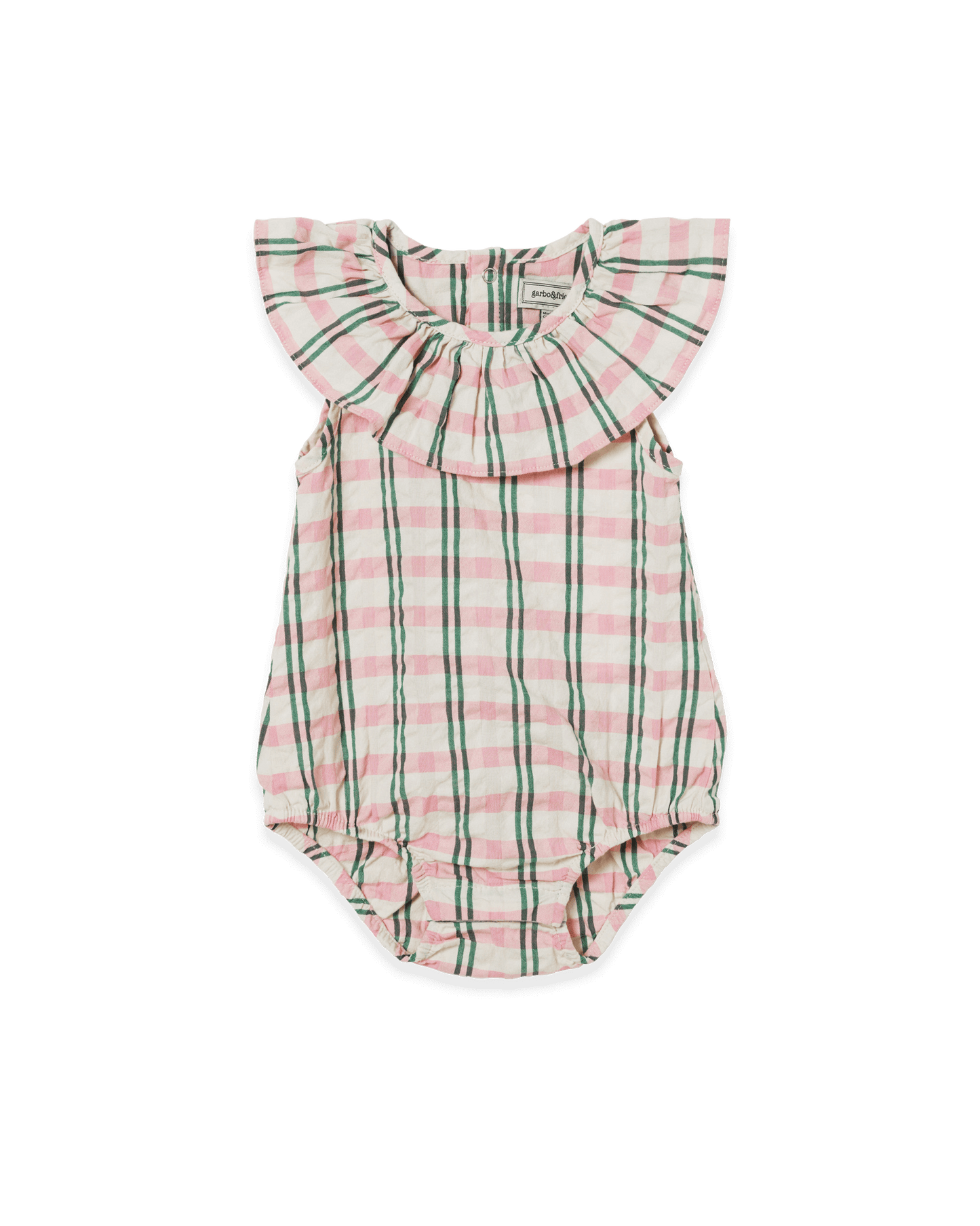 Seersucker Collar Romper
