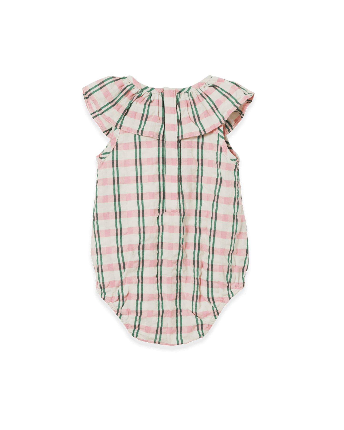 Seersucker Collar Romper