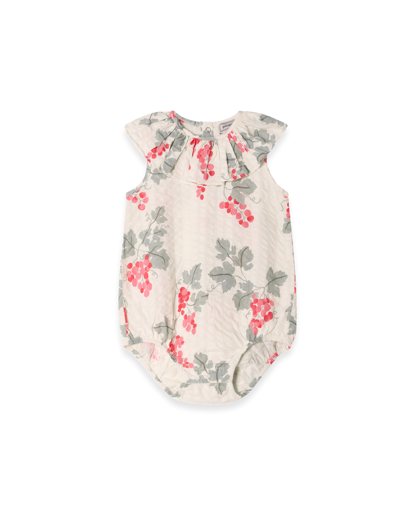 Seersucker Collar Romper