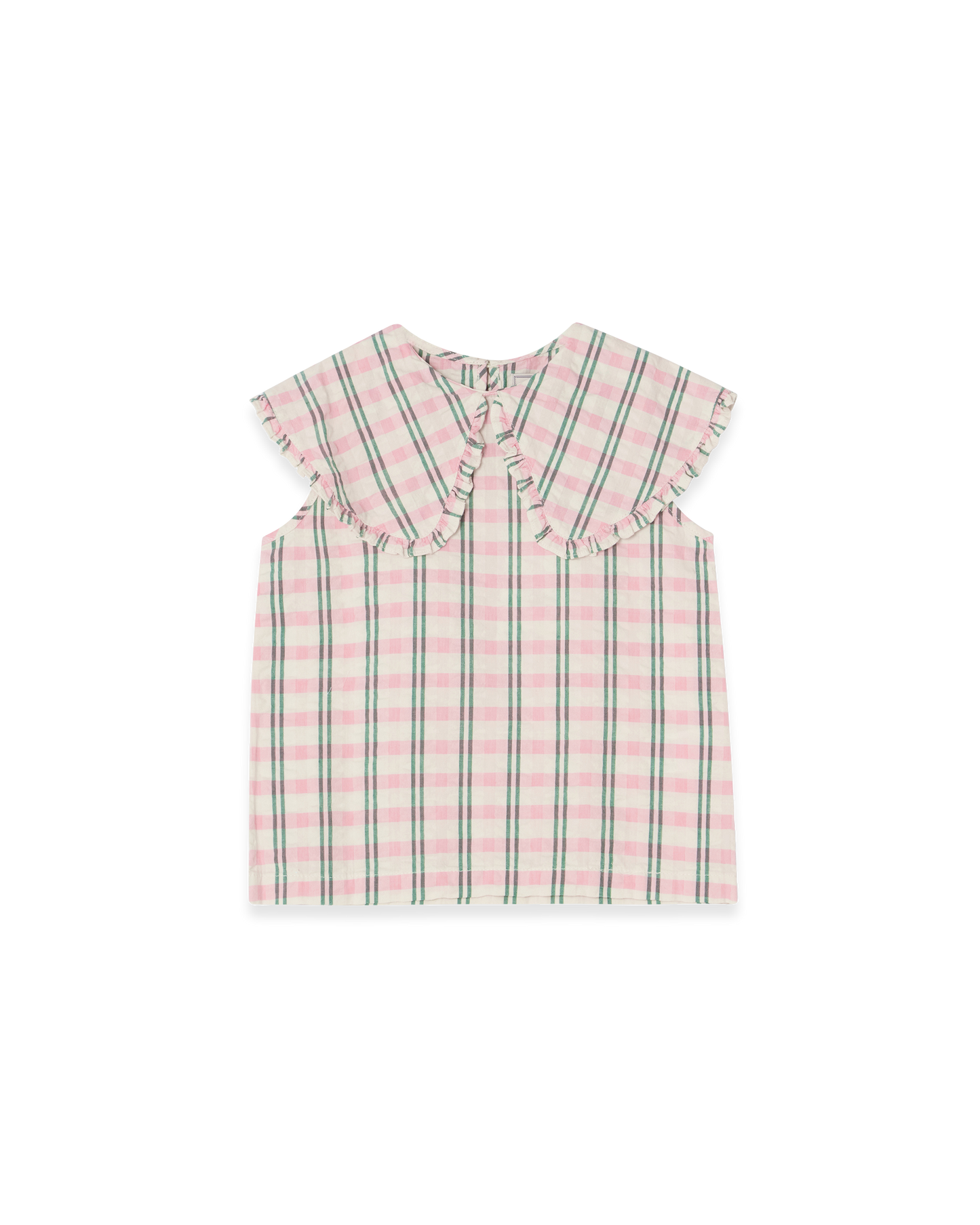 Seersucker Collar Blouse