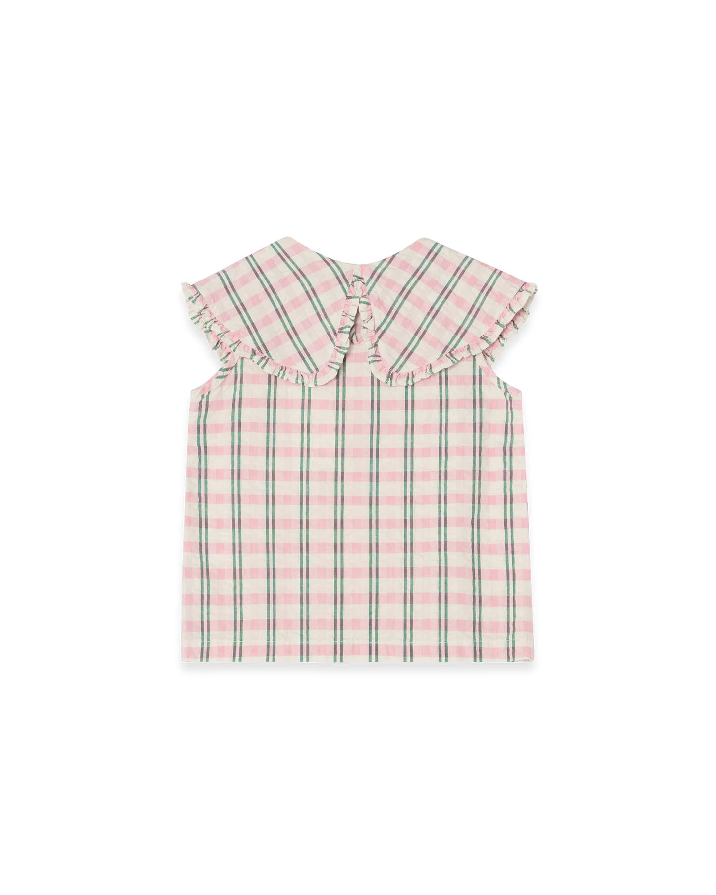 Seersucker Collar Blouse