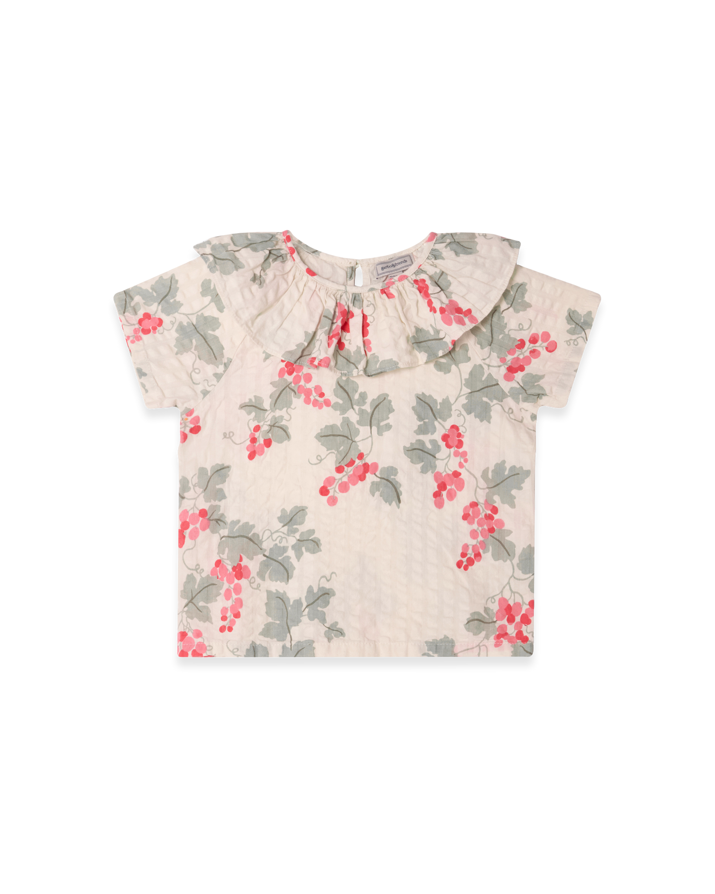 Seersucker Collar Blouse