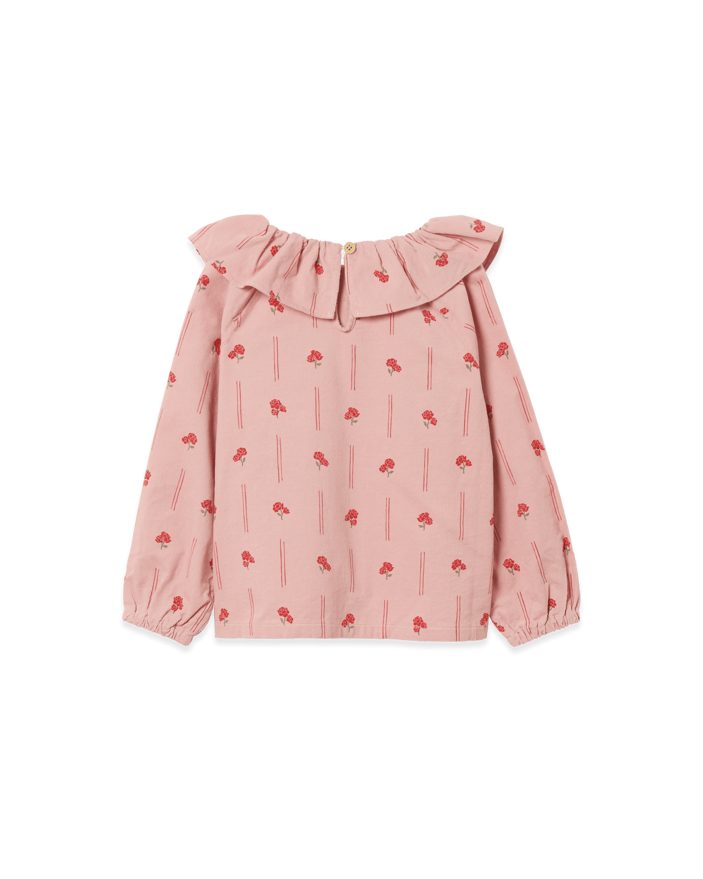 Micro Corduroy Long Sleeve Blouse