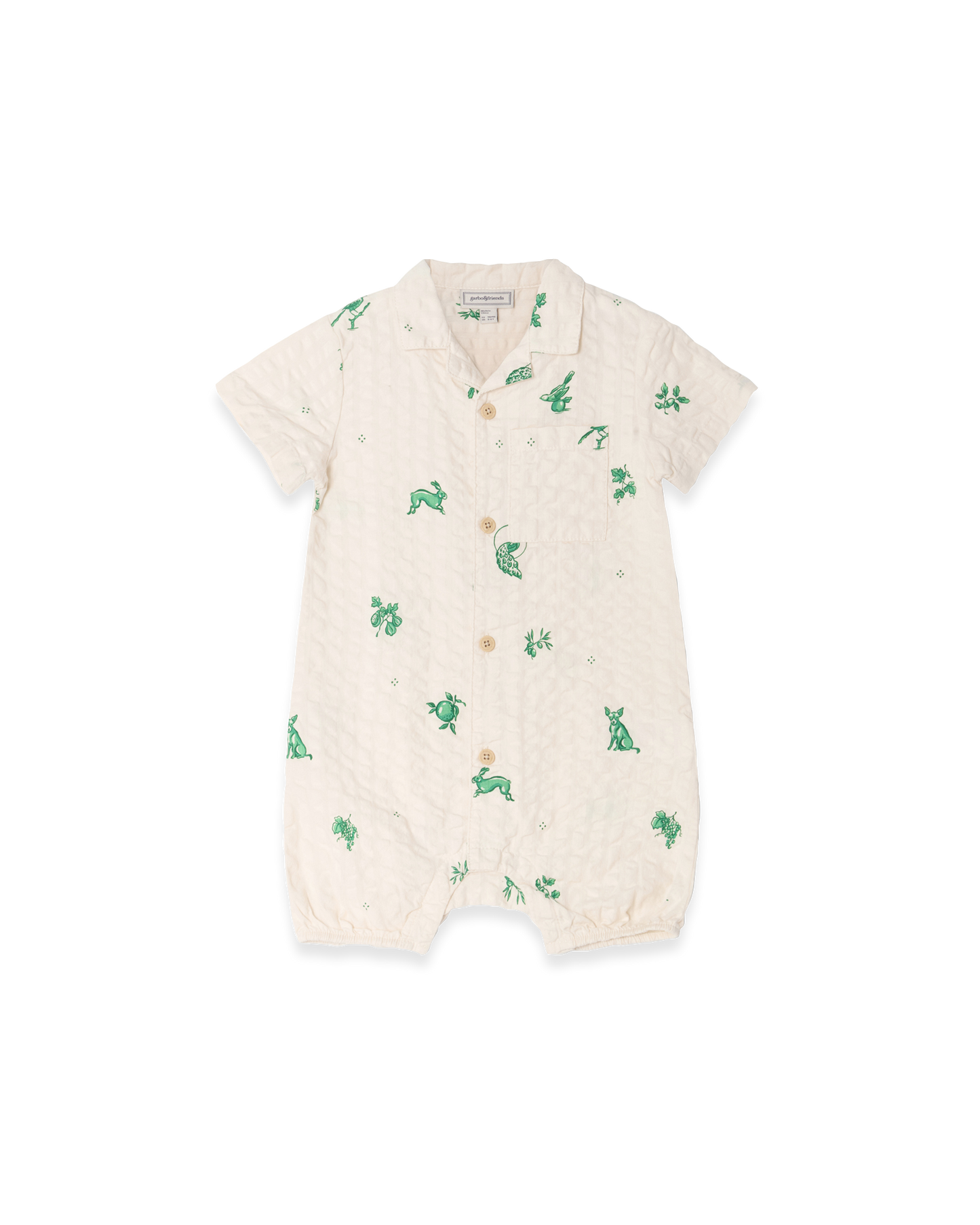 Seersucker Shirt Onesie
