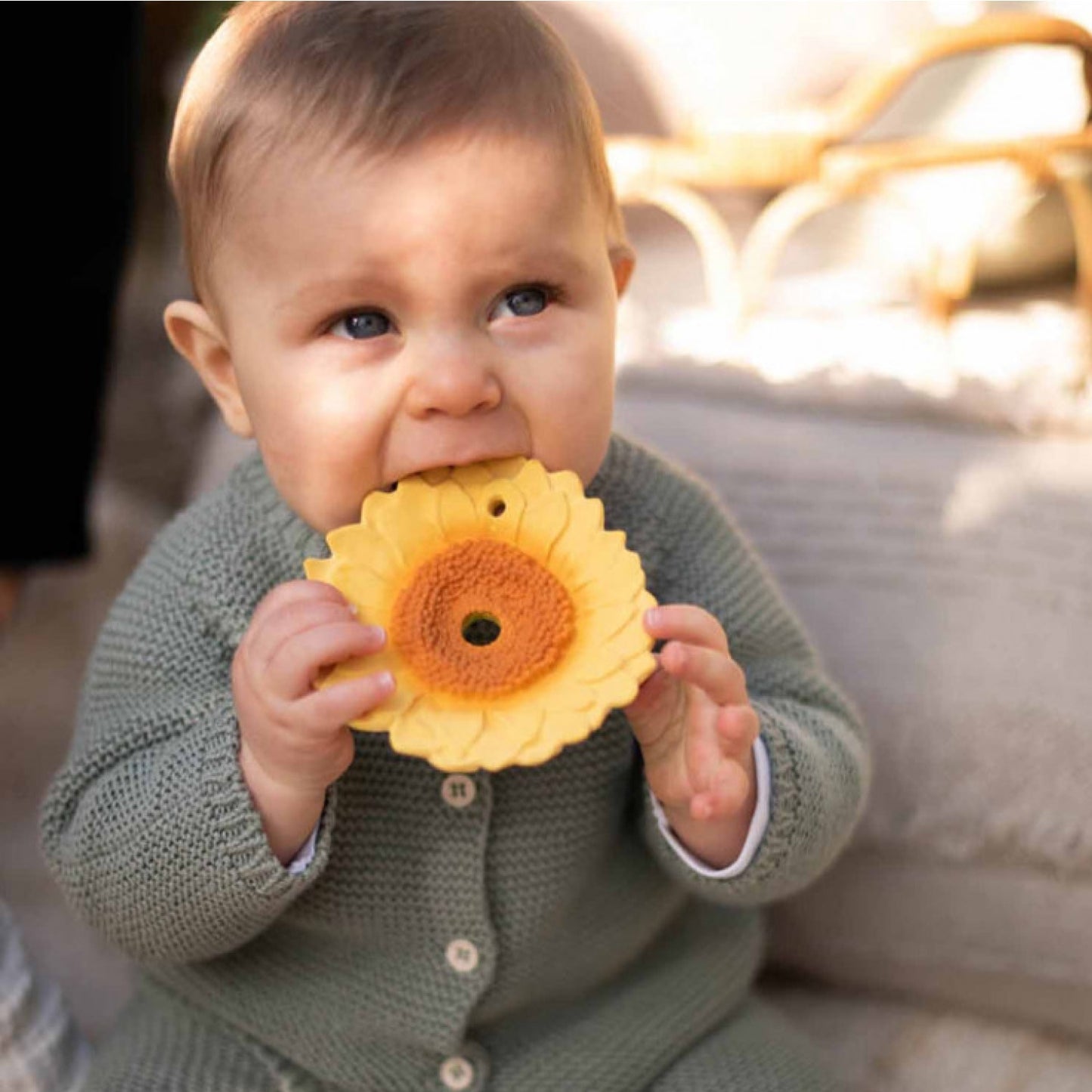 Gift Set - Grape Rattle, Sunflower Teether and Bali Flower Teether