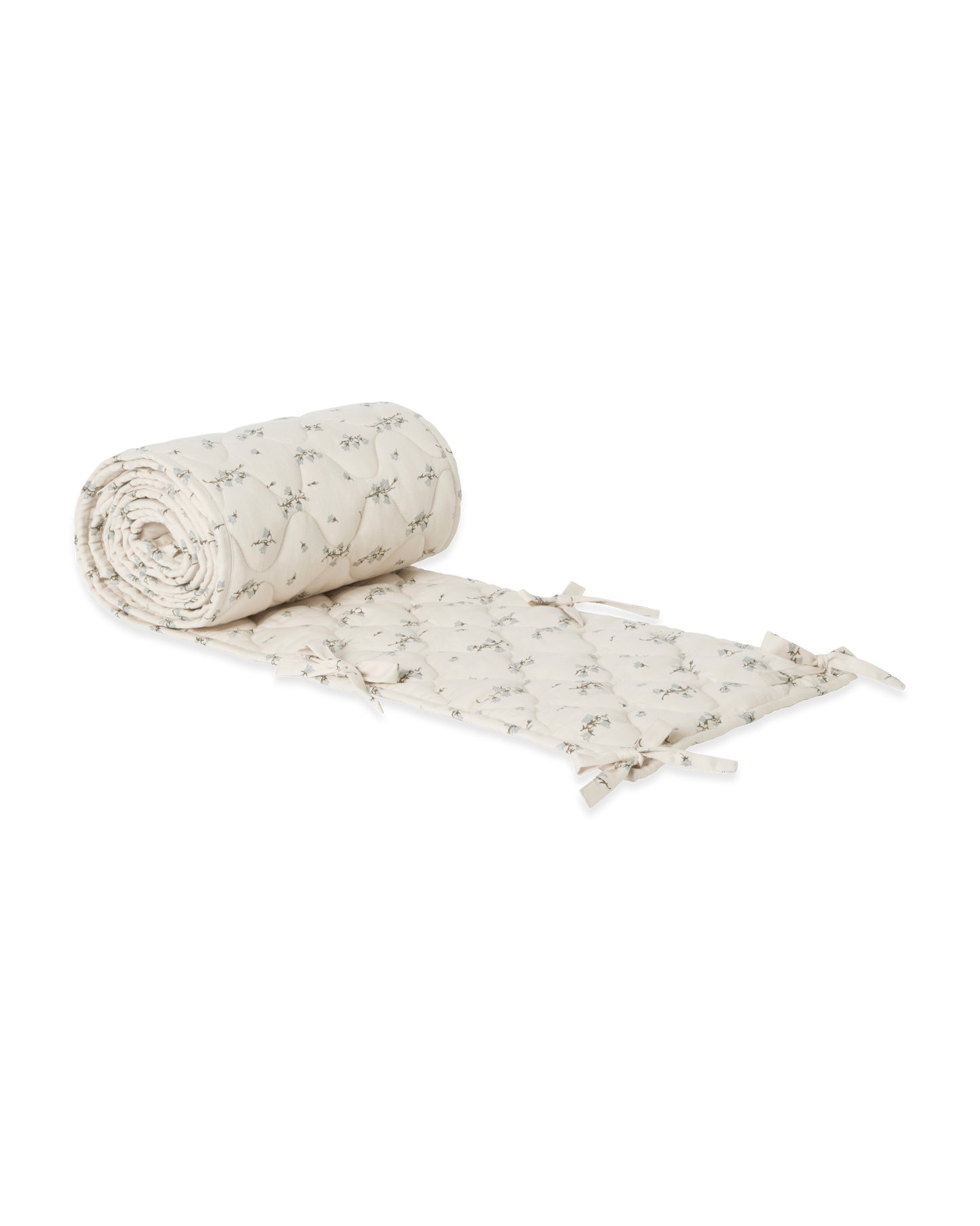 Satin Quiltat Spjälsängsskydd