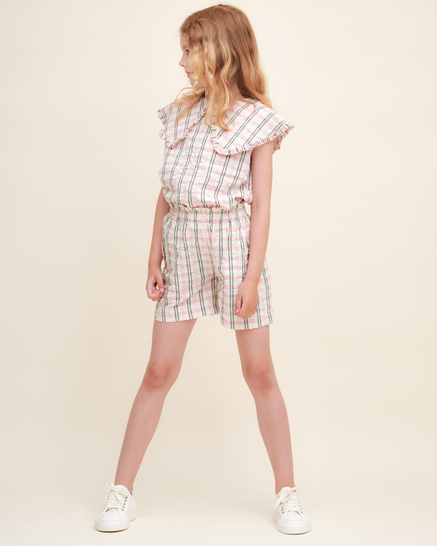 Seersucker Paperbag Shorts
