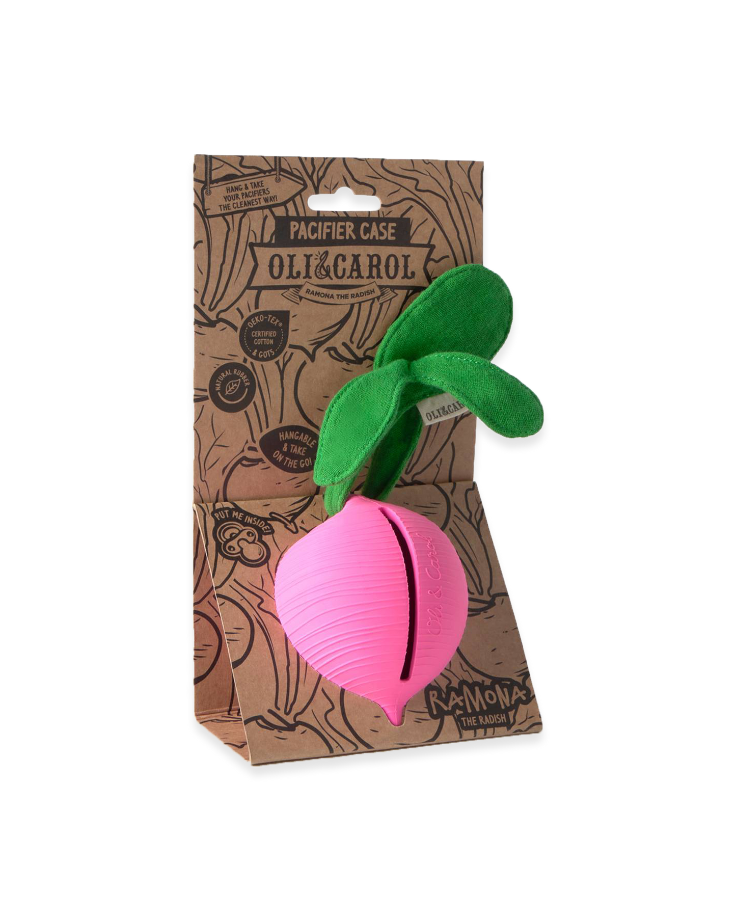 Ramona the Radish Pacifier Case