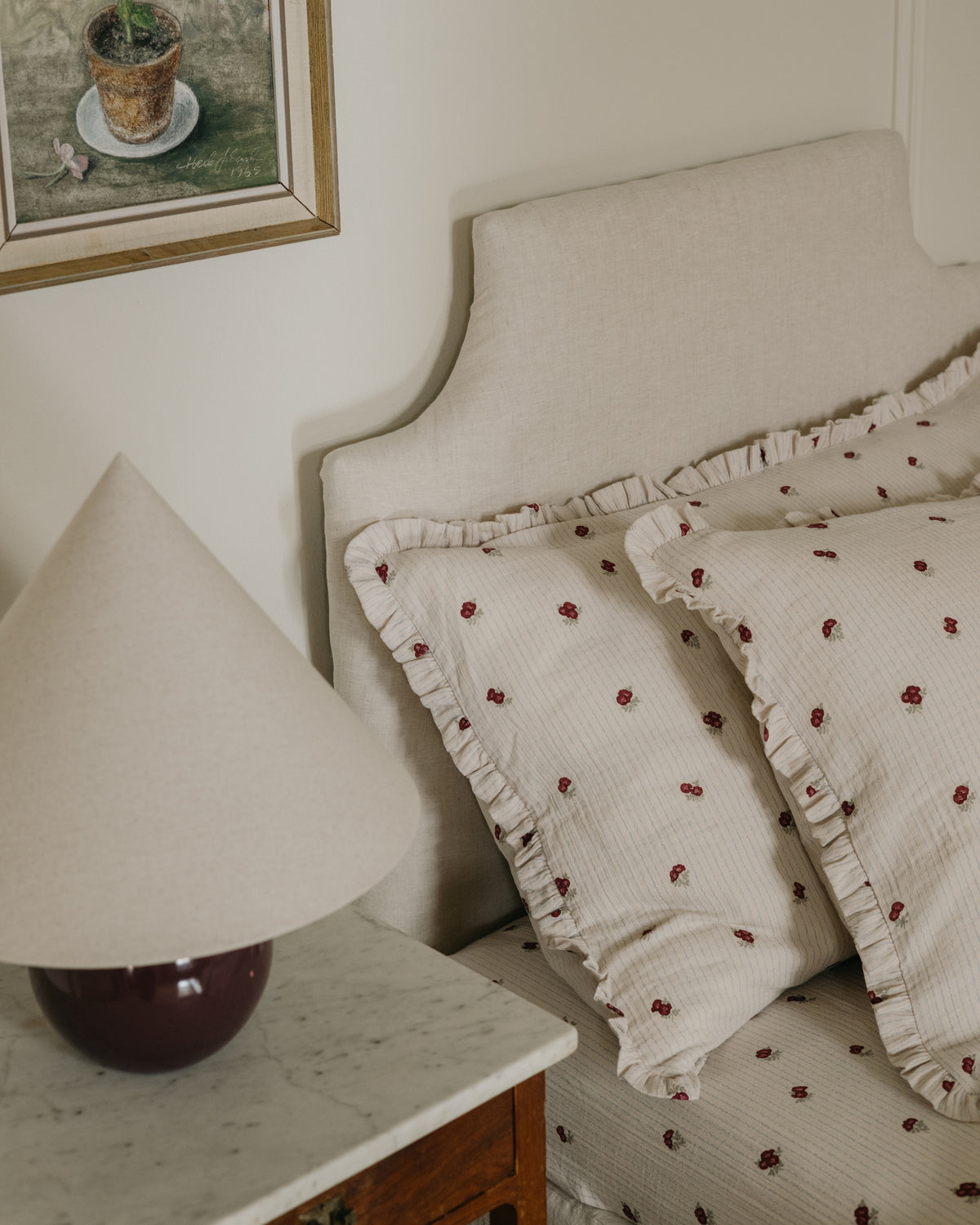 Muslin Frill Pillowcase